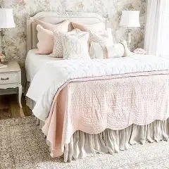 3 PIECE SCALLOPED COVERLET SET