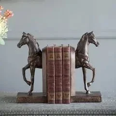 REGAL TROTTING HORSE BOOKENDS