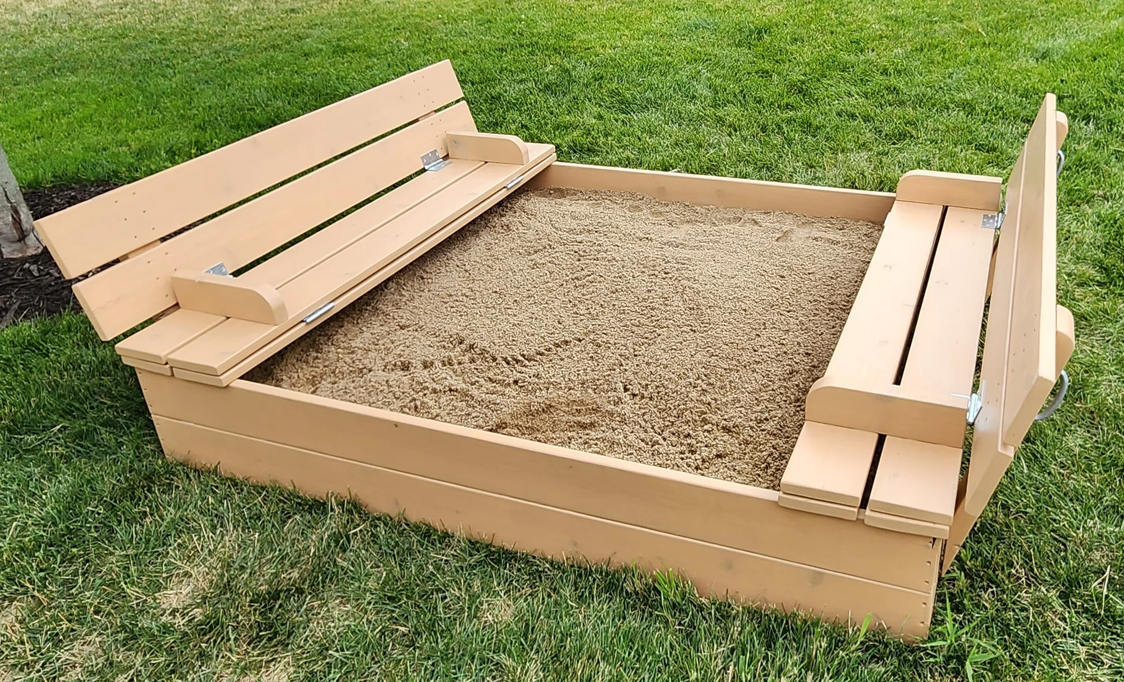 Plans for Covered Sandbox with Convertible Bench Seats — Third 