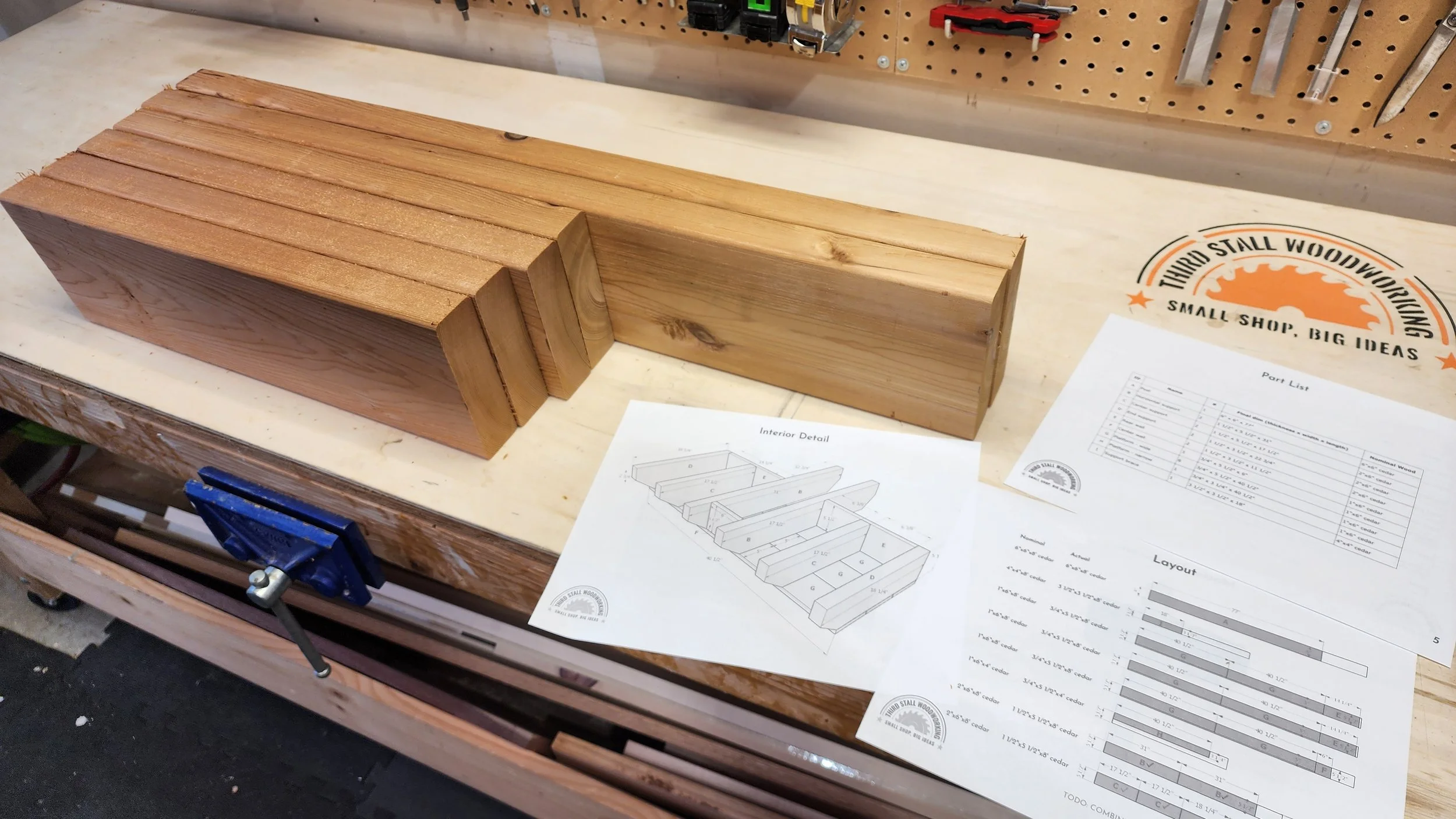 Mailbox Post - Four Box — Third Stall Woodworking