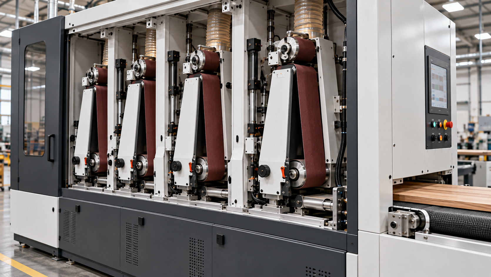 Wide-belt sanding rollers