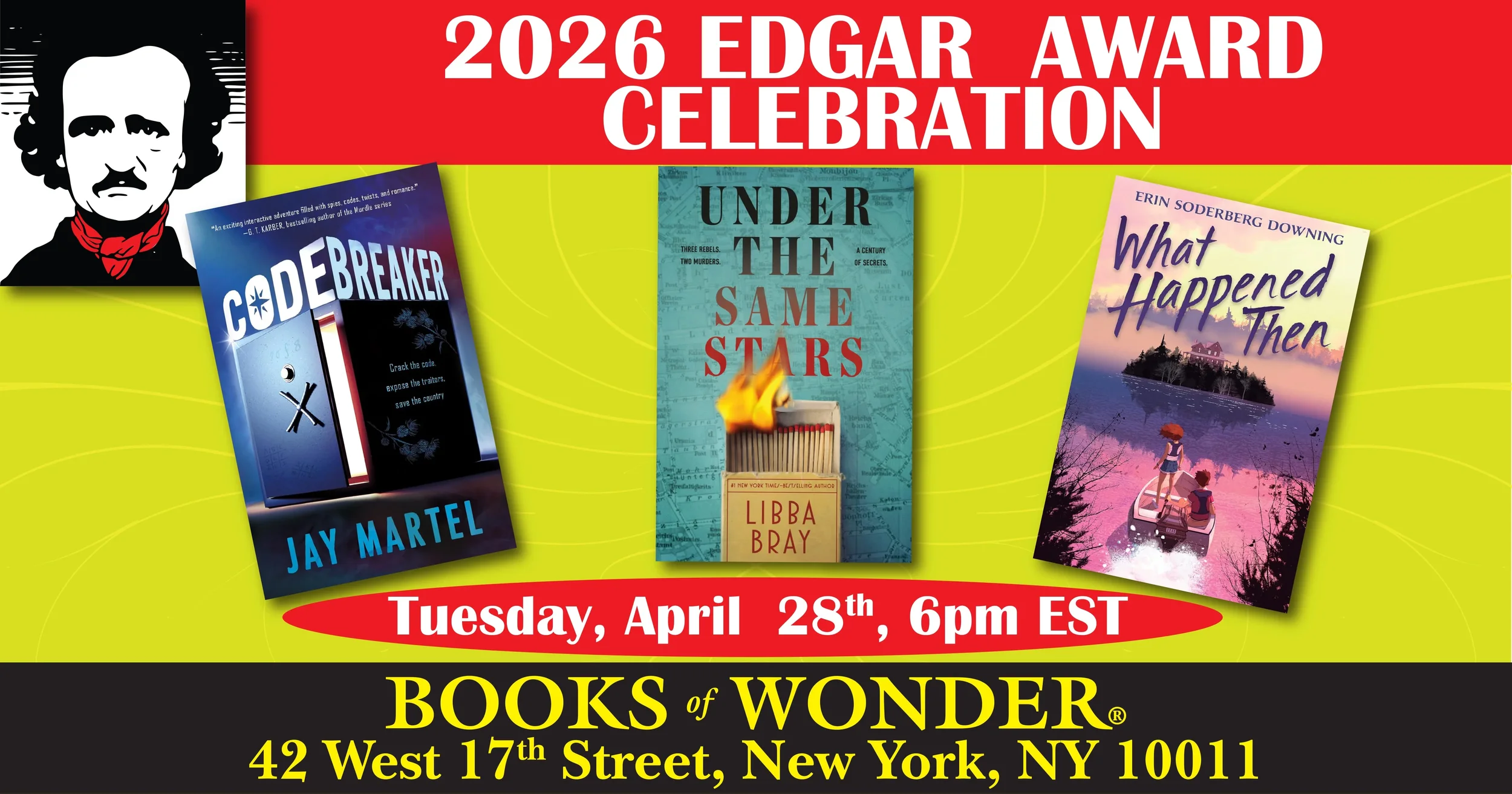 2026 Edgar Award Celebration at Books of Wonder in NYC