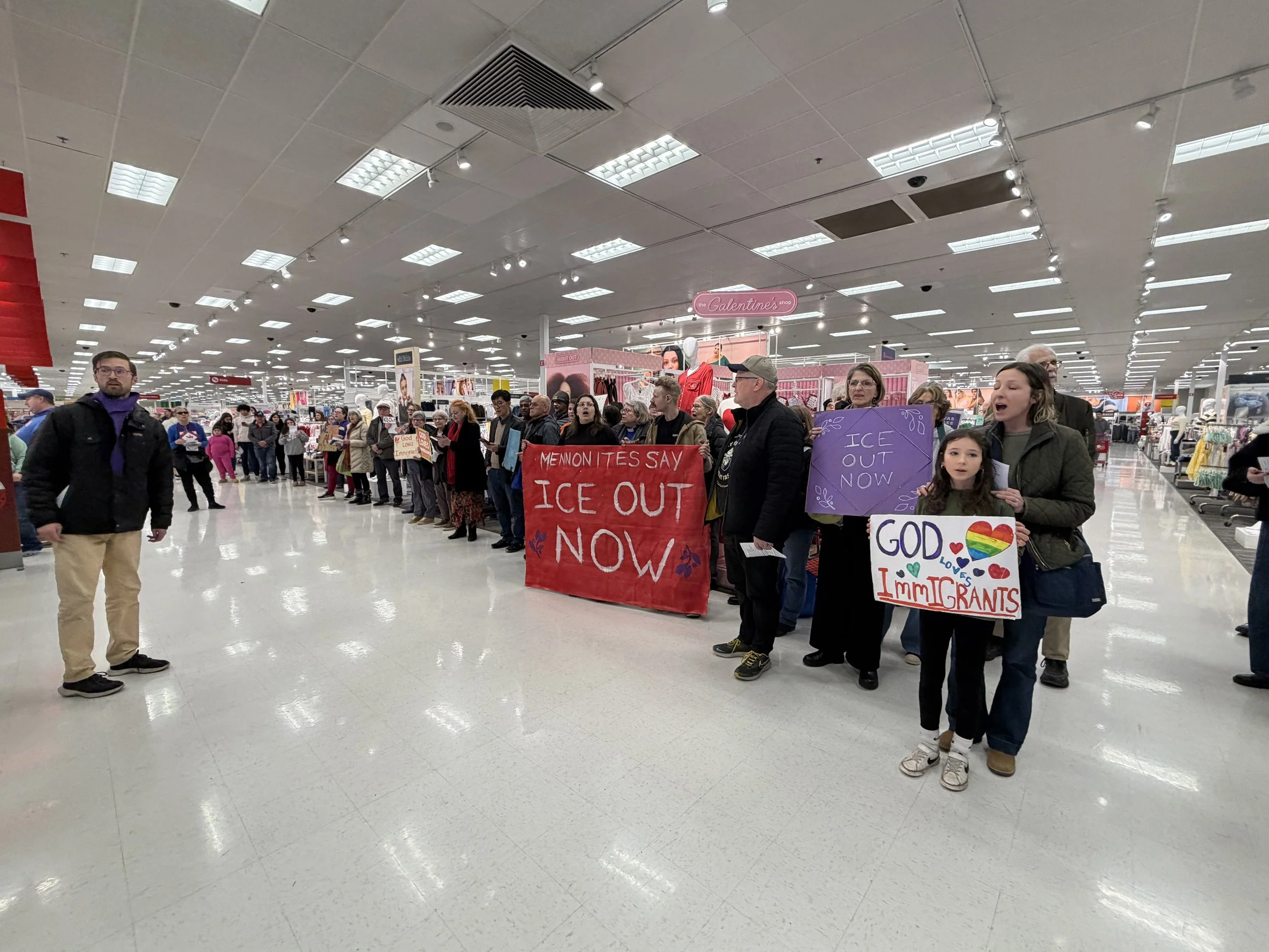 Sing Down the Doors at Target — Mennonite Action