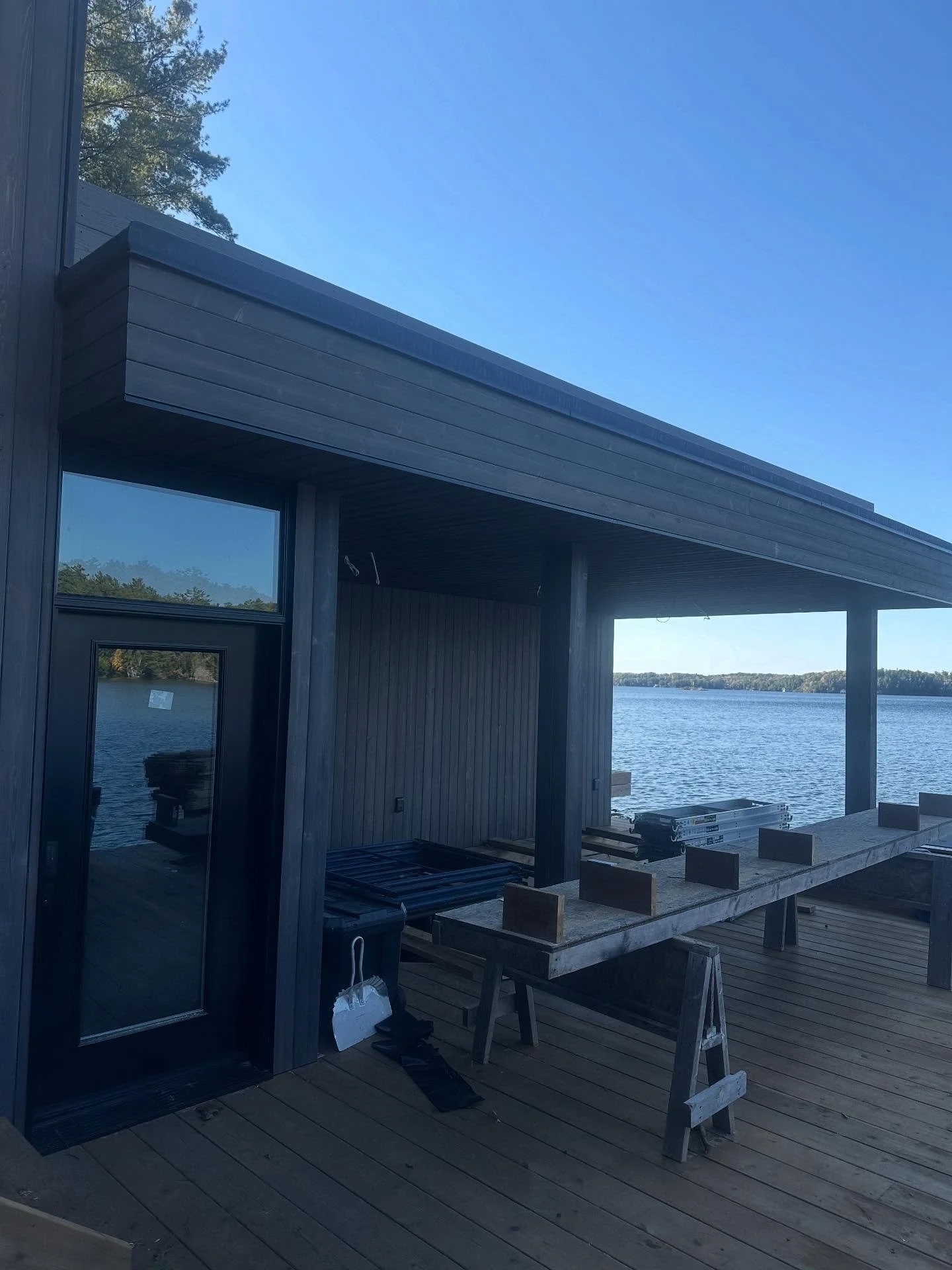 Another project off the list&hellip; glass railings and some stairs from @fortiermetaldesign and we are out of here!!