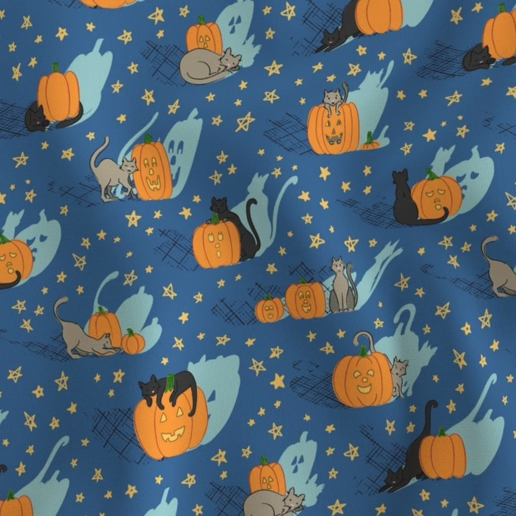 Happy Fall, y&rsquo;all! My son is THRILLED for pumpkin season and cannot wait to carve jack-o-lanterns. I&rsquo;m looking forward to cooler weather - how about you?

This pattern is available in my @spoonflower shop, ID 15542500, or contact me for l