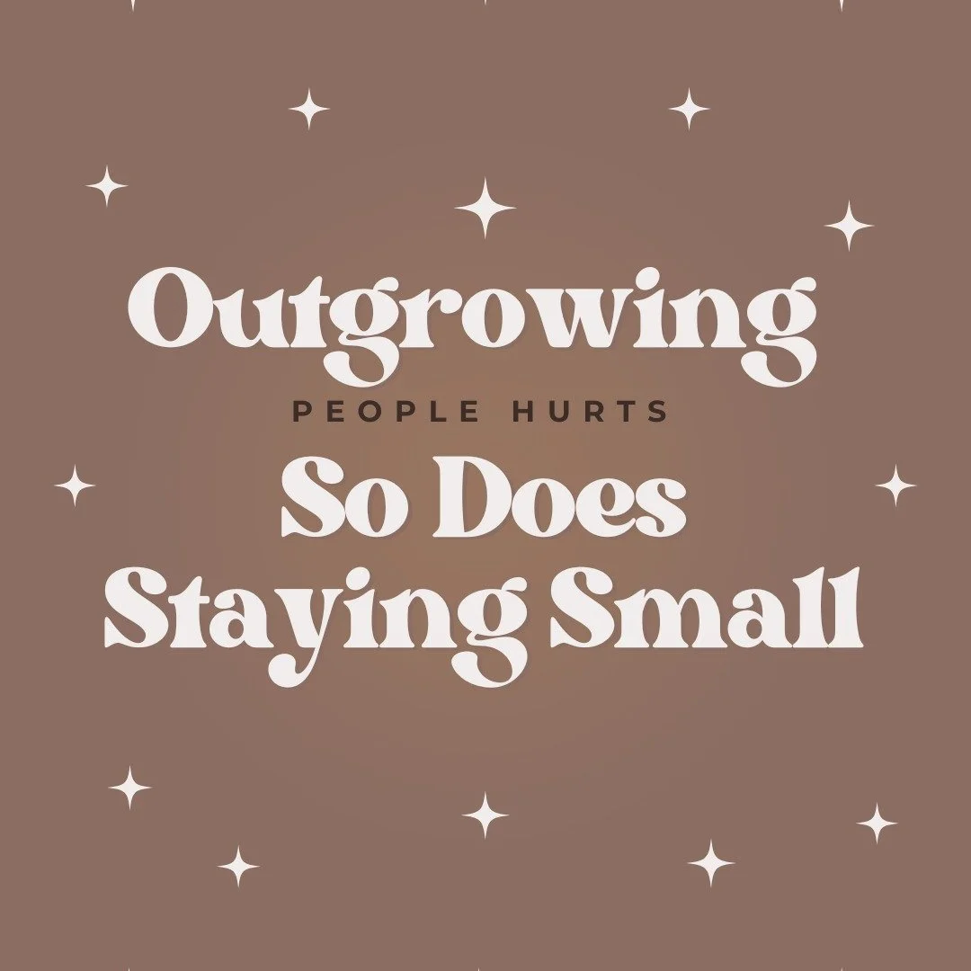 Outgrowing people hurts BUT so does staying small.

This week&rsquo;s episode is for anyone navigating the quiet grief of letting go of people who are still alive, but no longer walking with you.

We don&rsquo;t talk enough about how painful it is to