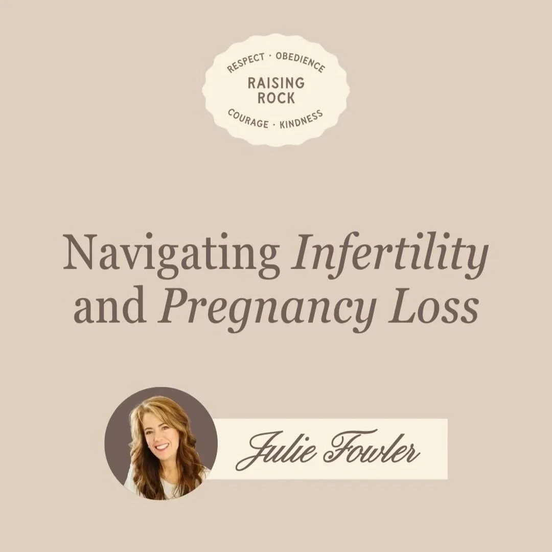 Podcast interview featuring Julie Fowler on faith, infertility, and miscarriage ministry