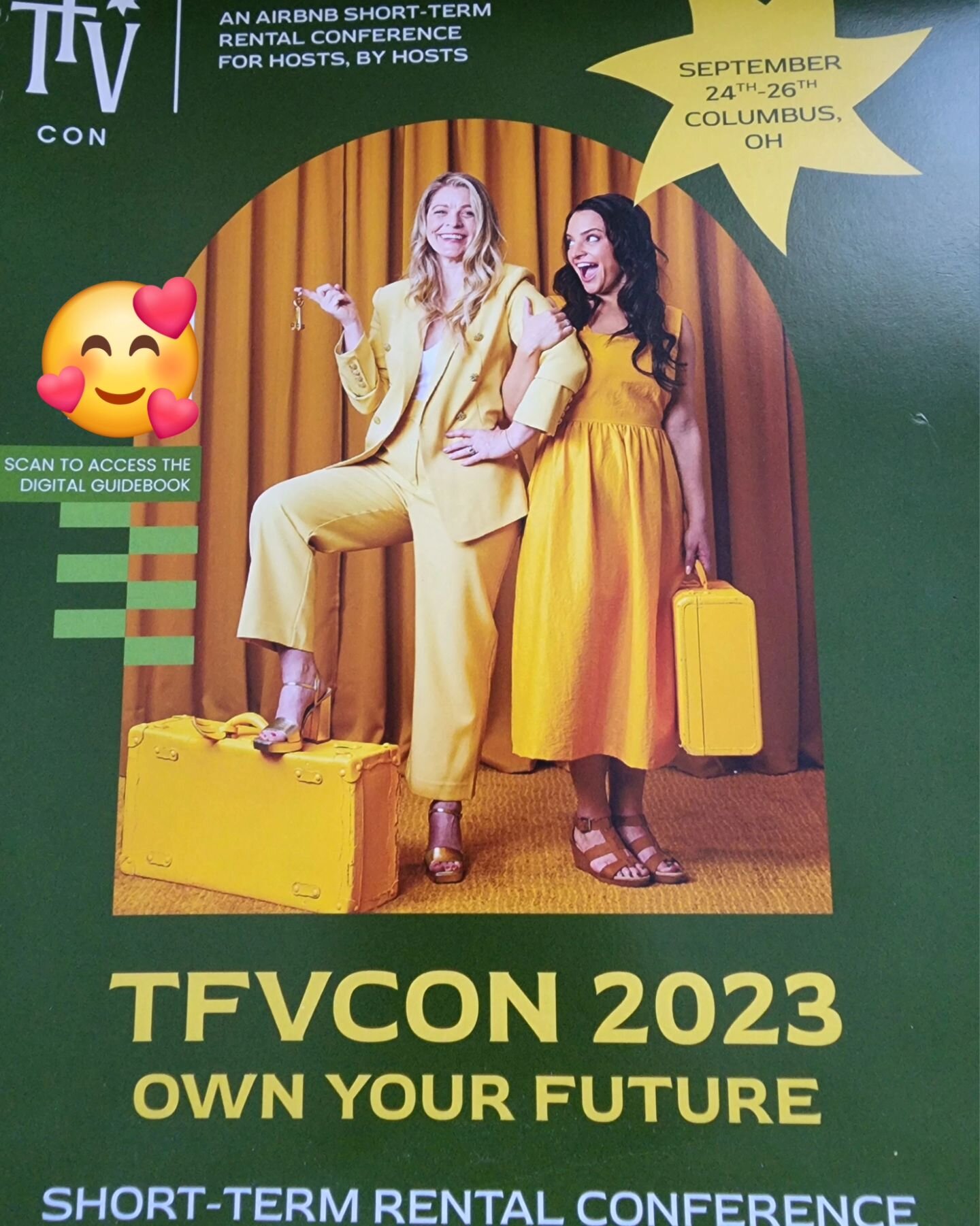 Thinking back to the awesome time we had at #tfvcon in Columbus, Ohio last year. Sarah and Annette of @thanksforvisiting_ did a wonderful job creating a conference to share the knowledge of running a guests centered short-term rental business. 

We m
