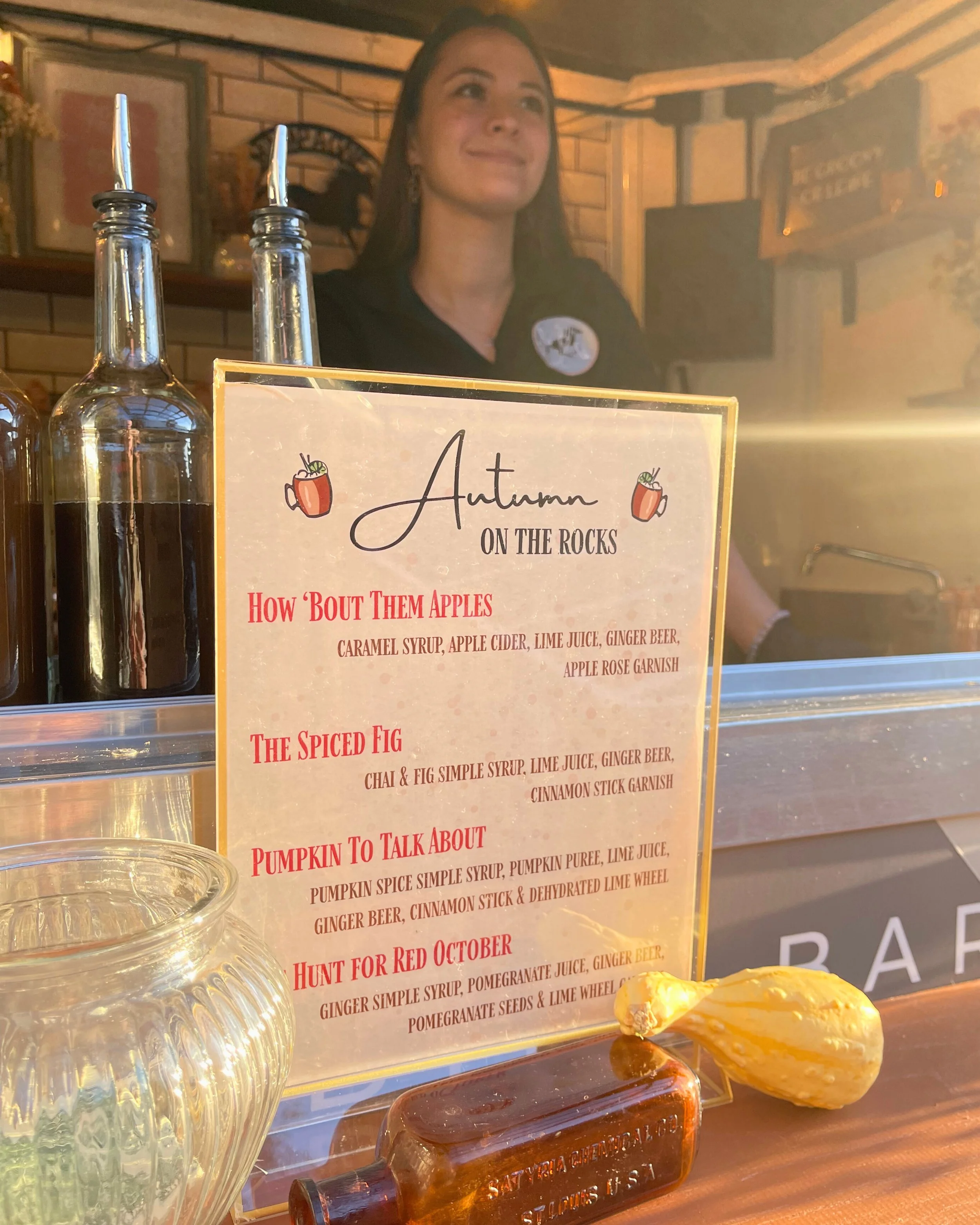 Fall networking menu for Anne Arundel County Chamber of Commerce event. Maryland mobile bar services.
