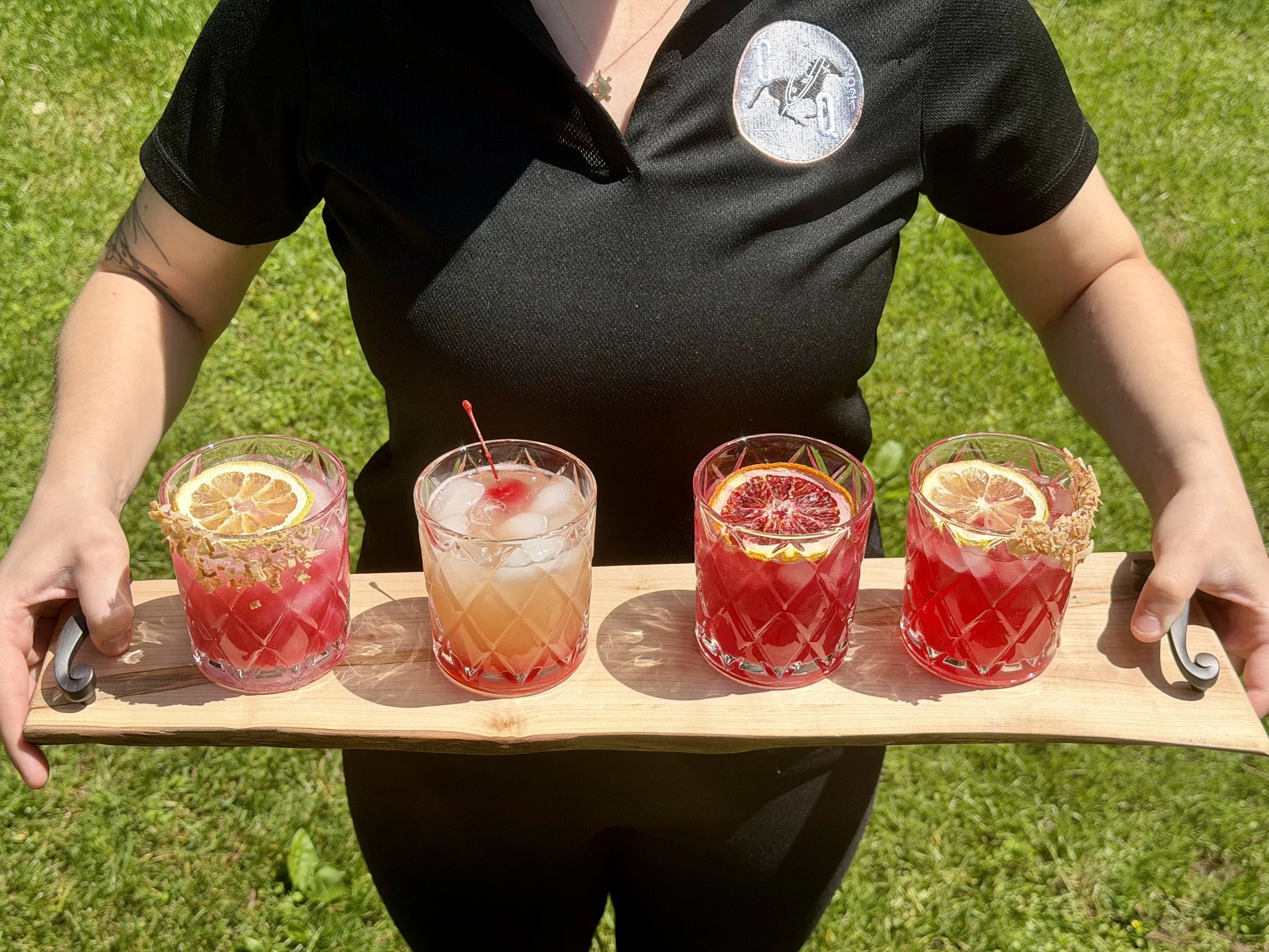 Signature drink lineup for an event at the Fuse, mobile bar services in Maryland. Maryland mobile bar services.