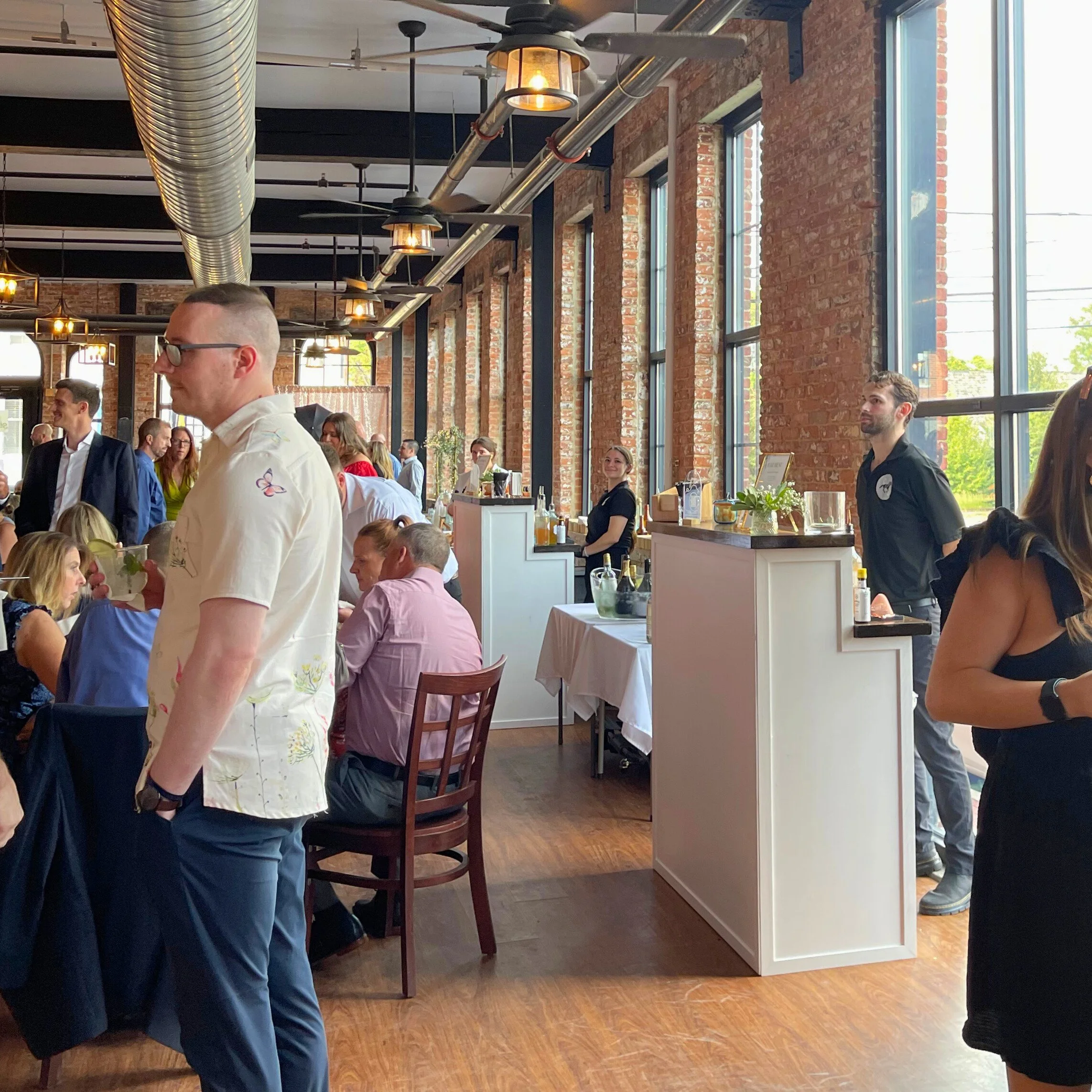 Our Palomino bars set up for a wedding in Frederick, MD. Maryland mobile bar services.