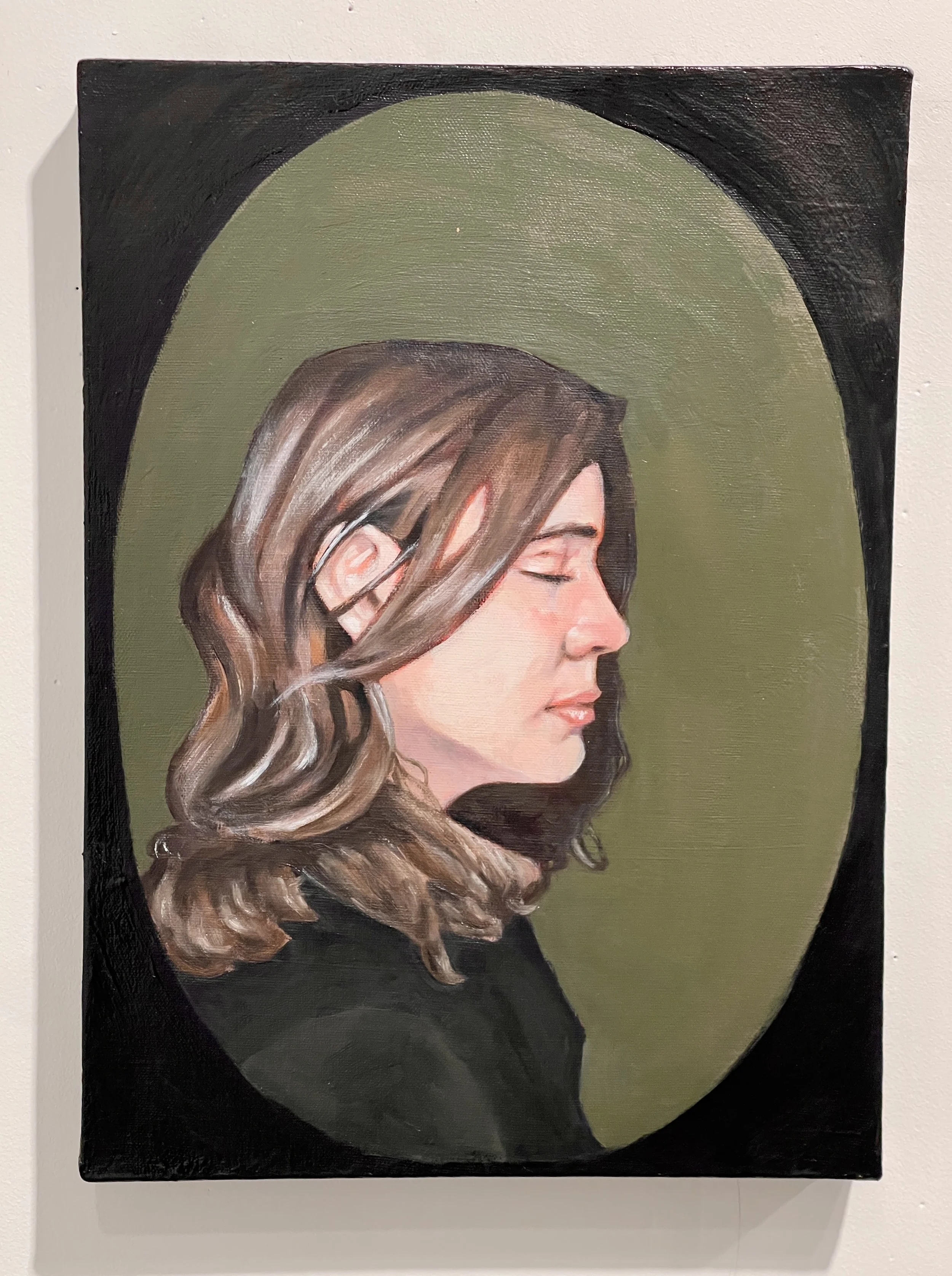 Portrait of my Catherine, 2025
Oil on Canvas
18" x 12"