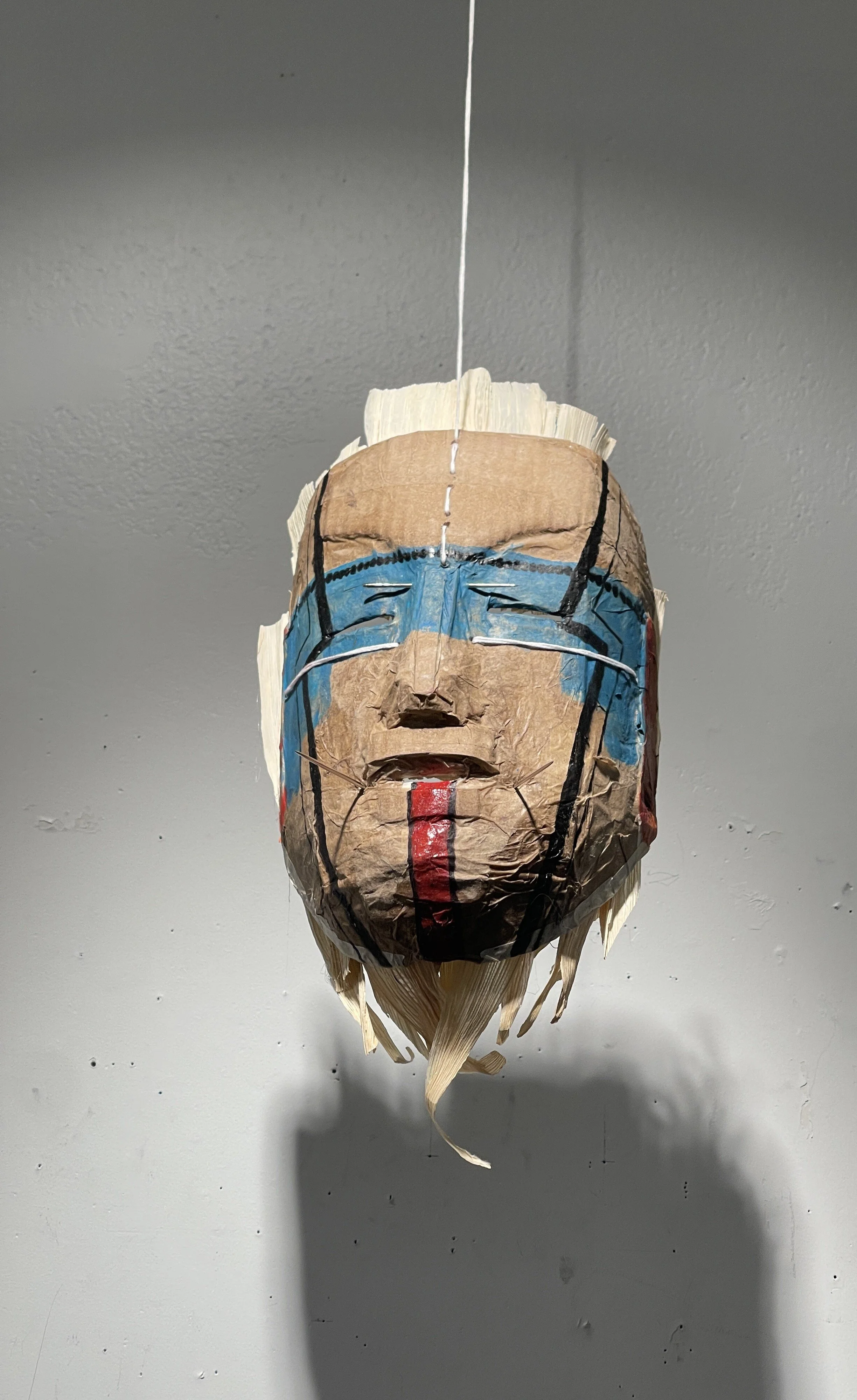 Sacrifice, 2025
Oil on Cardboard and Corn Husk
10" x 5"