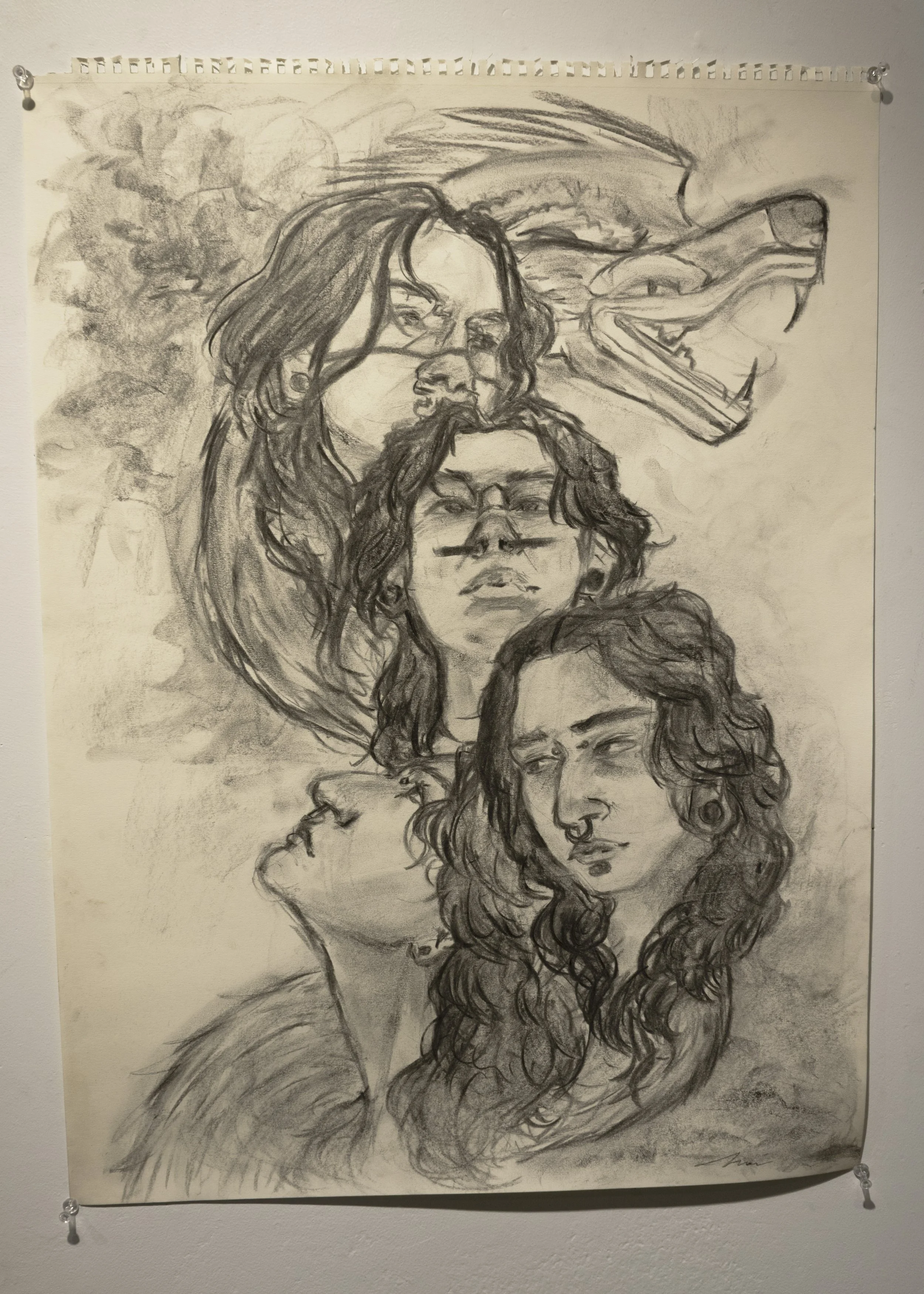 Coatl, 2025
Charcoal on Paper
24" x 18"