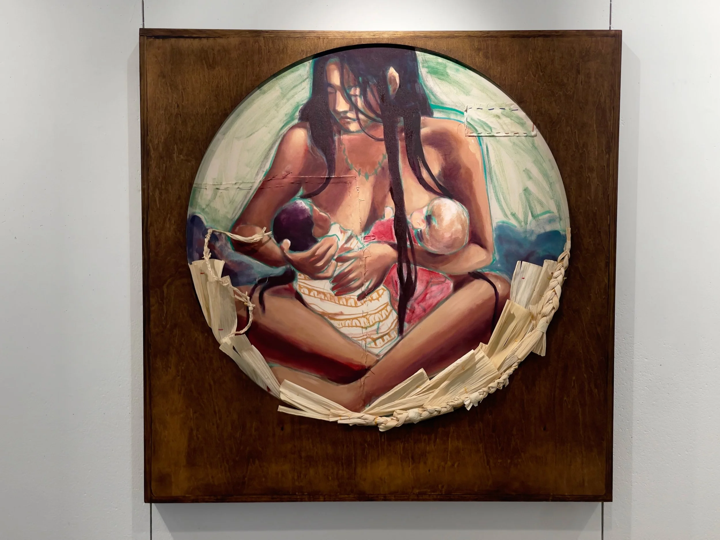 La Malinche, 2025
Oil and Corn Husk on Canvas
48" x 48"