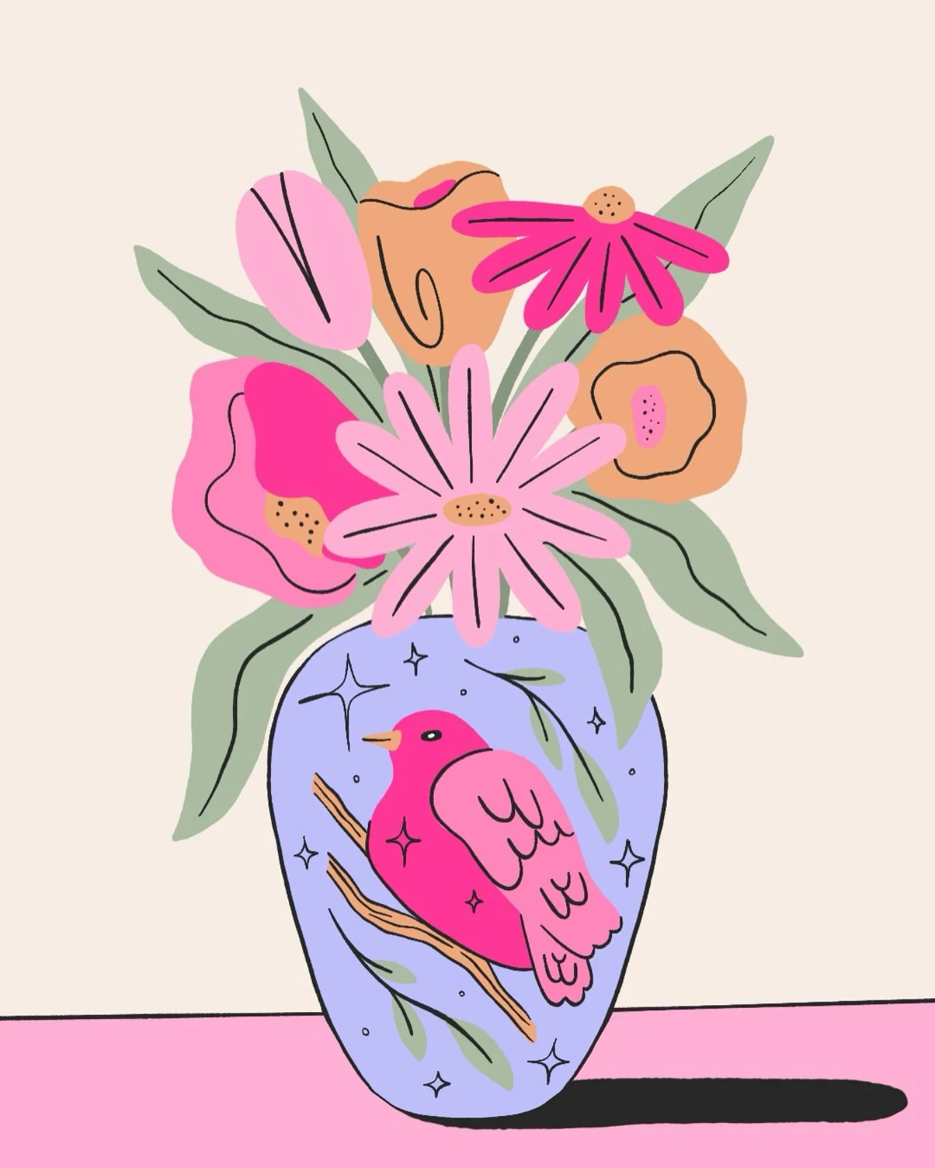 🌺🌹🌷🌸❤️ #illustration #illustrator #artist #flowerillustration #design #graphicdesign #flowers