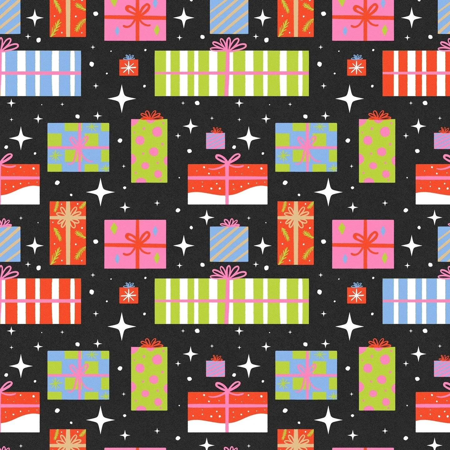 I need this as wrapping paper 🎁👀 #christmaspattern  #holidaypattern #patterndesign #surfacepatterndesign #illustration #digitalart #digitalillustration #illustrator