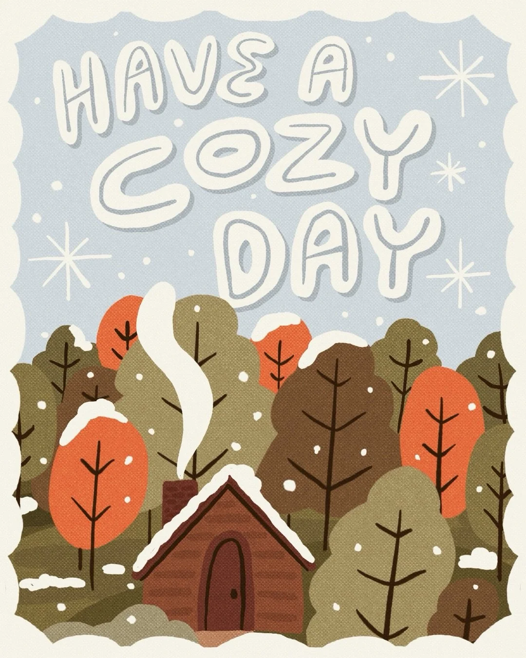 Prompt 2 for Frosty &amp; Festive drawing challenge: Cozy + Cocoa ❄️ I couldn&rsquo;t decide between a fall theme or winter theme so here&rsquo;s both! Which one is your favorite?? ✨ #illustration #lettering #procreate #digitalillustration #handlette