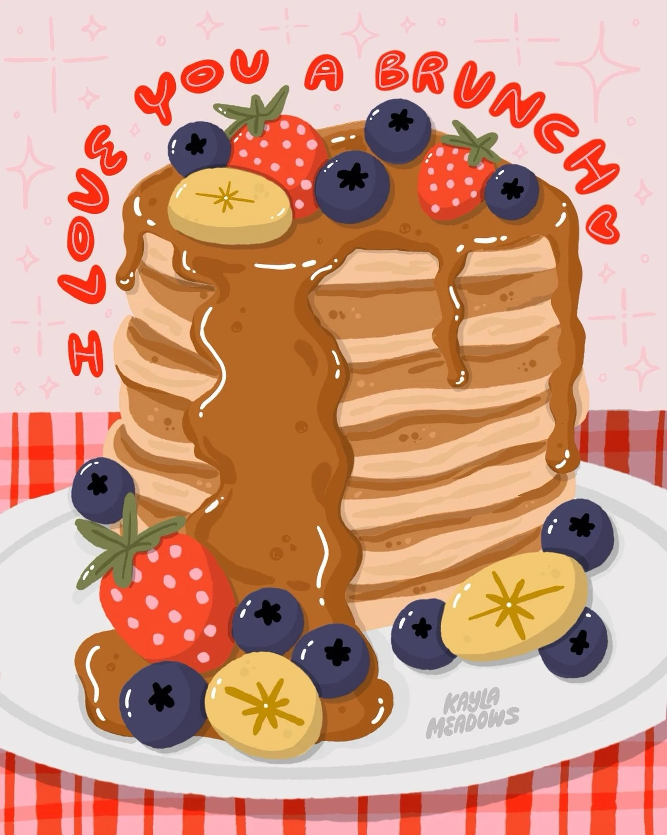 Send this to someone you love ❤️💖🍓 #loveatfirstbiteart #illustration #procreate #handlettering #valentinesart