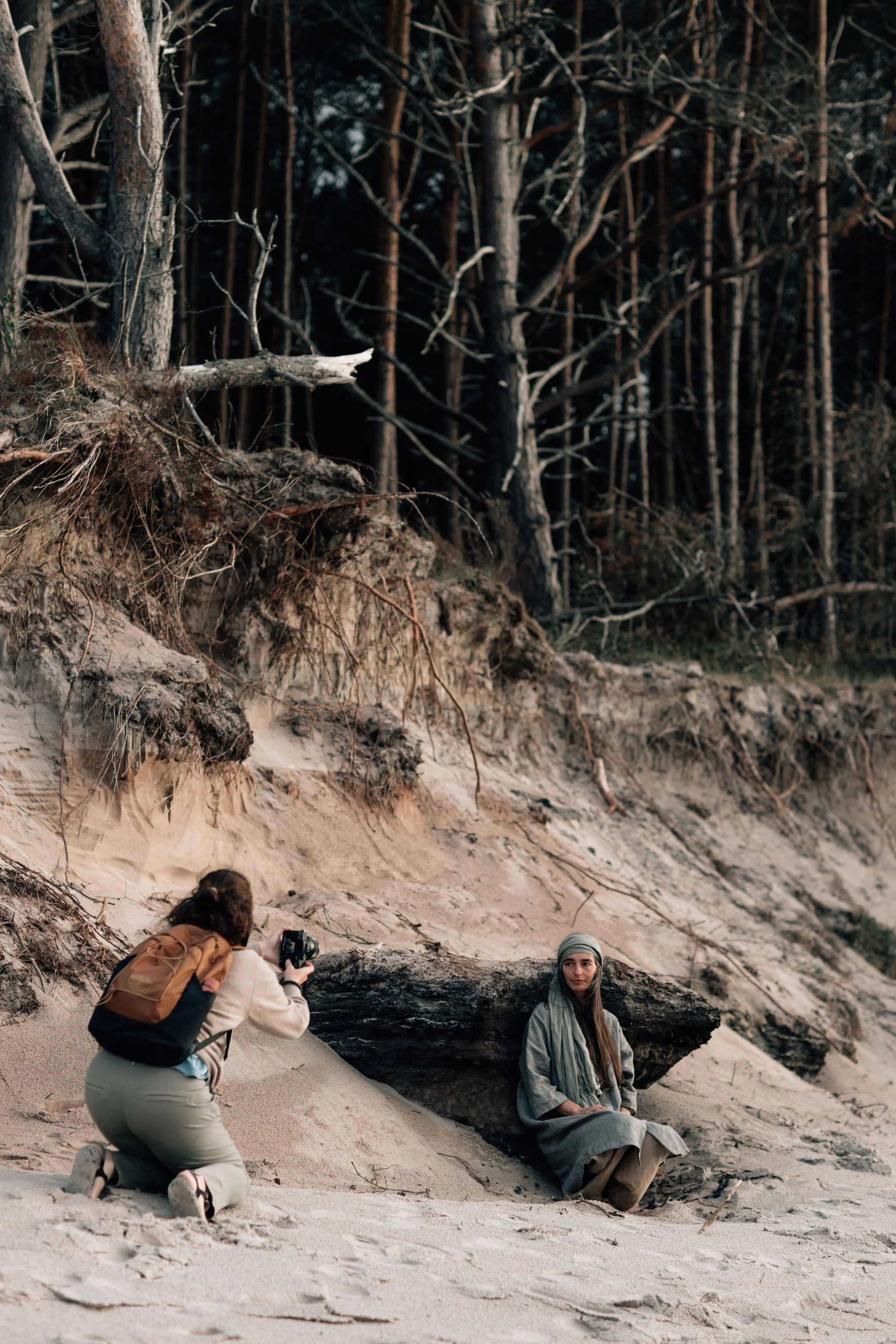 behind the scenes portrait shoot in nature.jpg