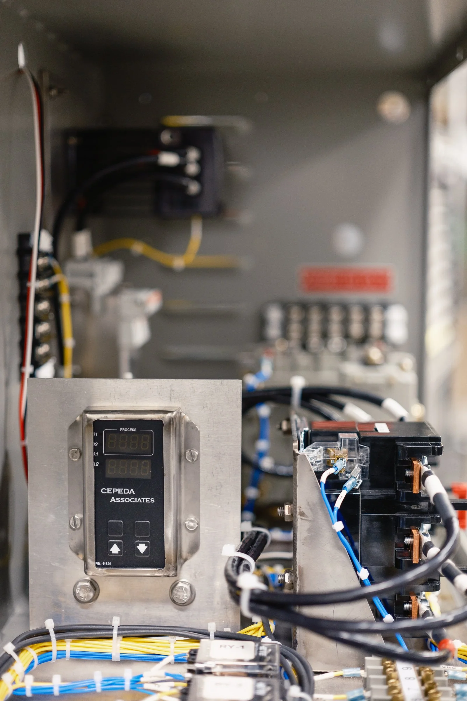 Close-up picture of electronics manufactured by CEPEDA