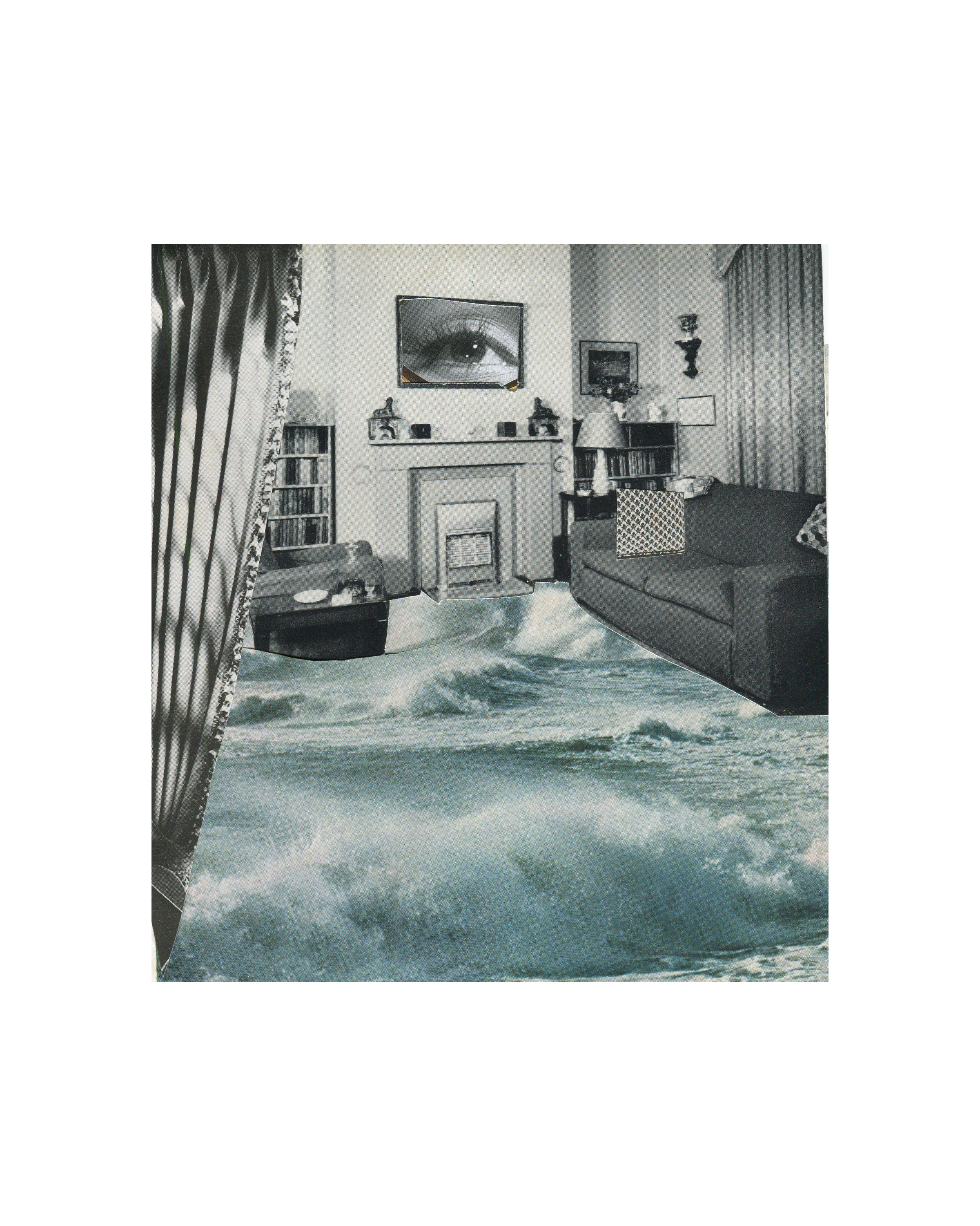The tide within  original collage