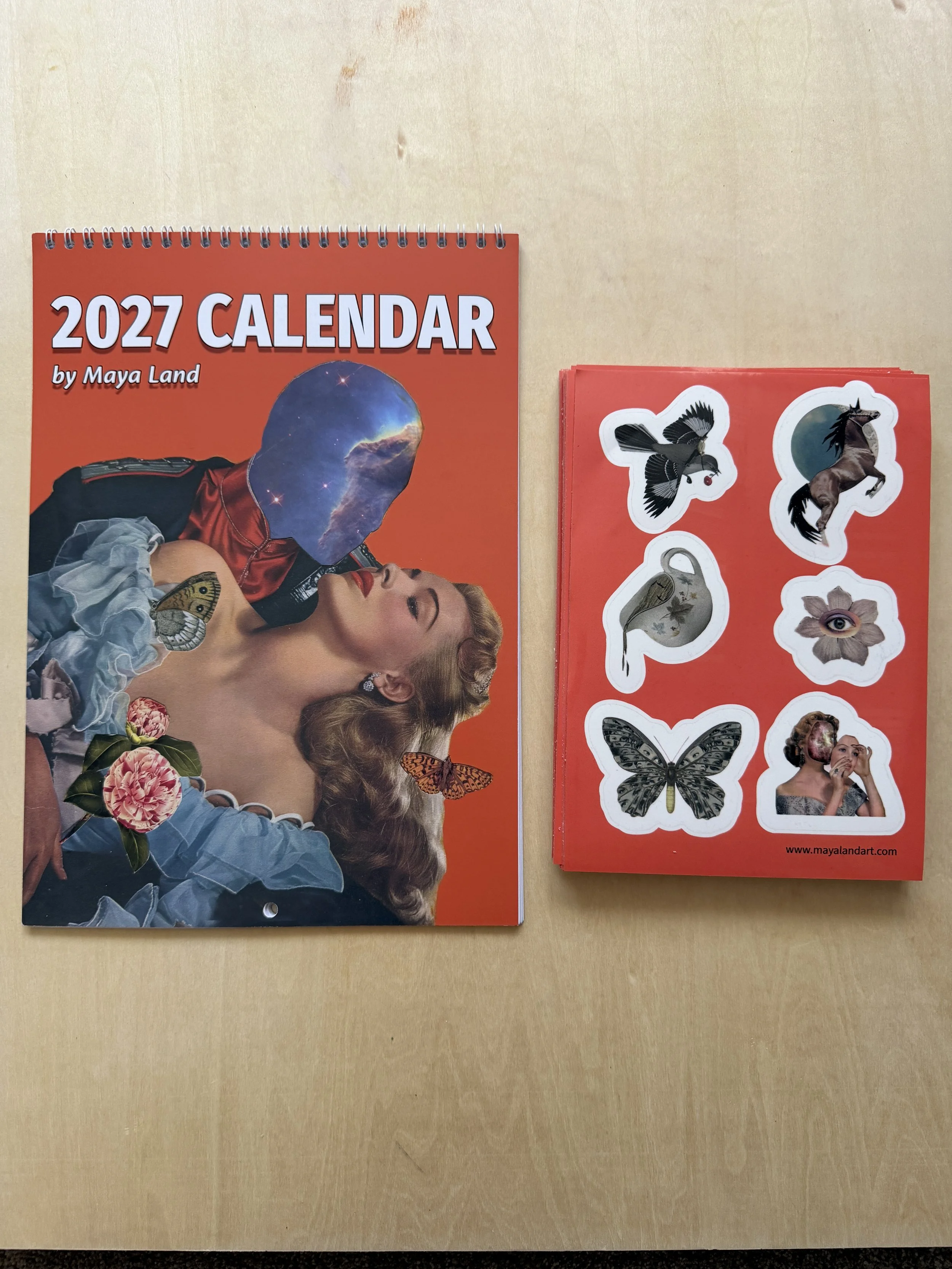 PRE ORDER 2027 Wall Calendar + FREE STICKER SHEET