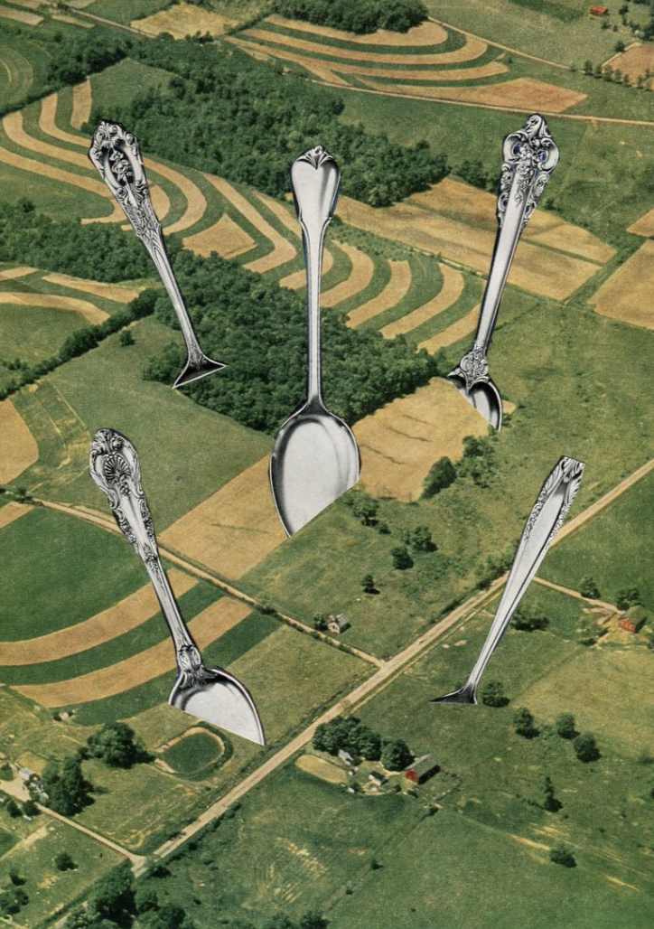 Spoons original collage