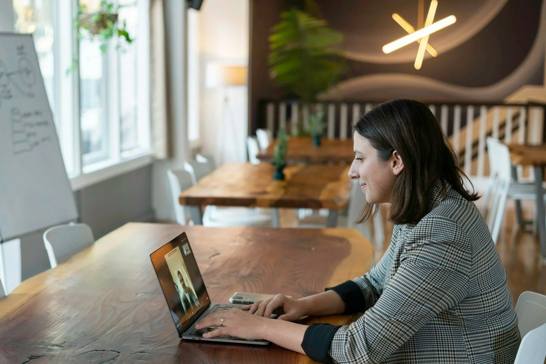 Professional woman having a virtual ADHD Coaching call.