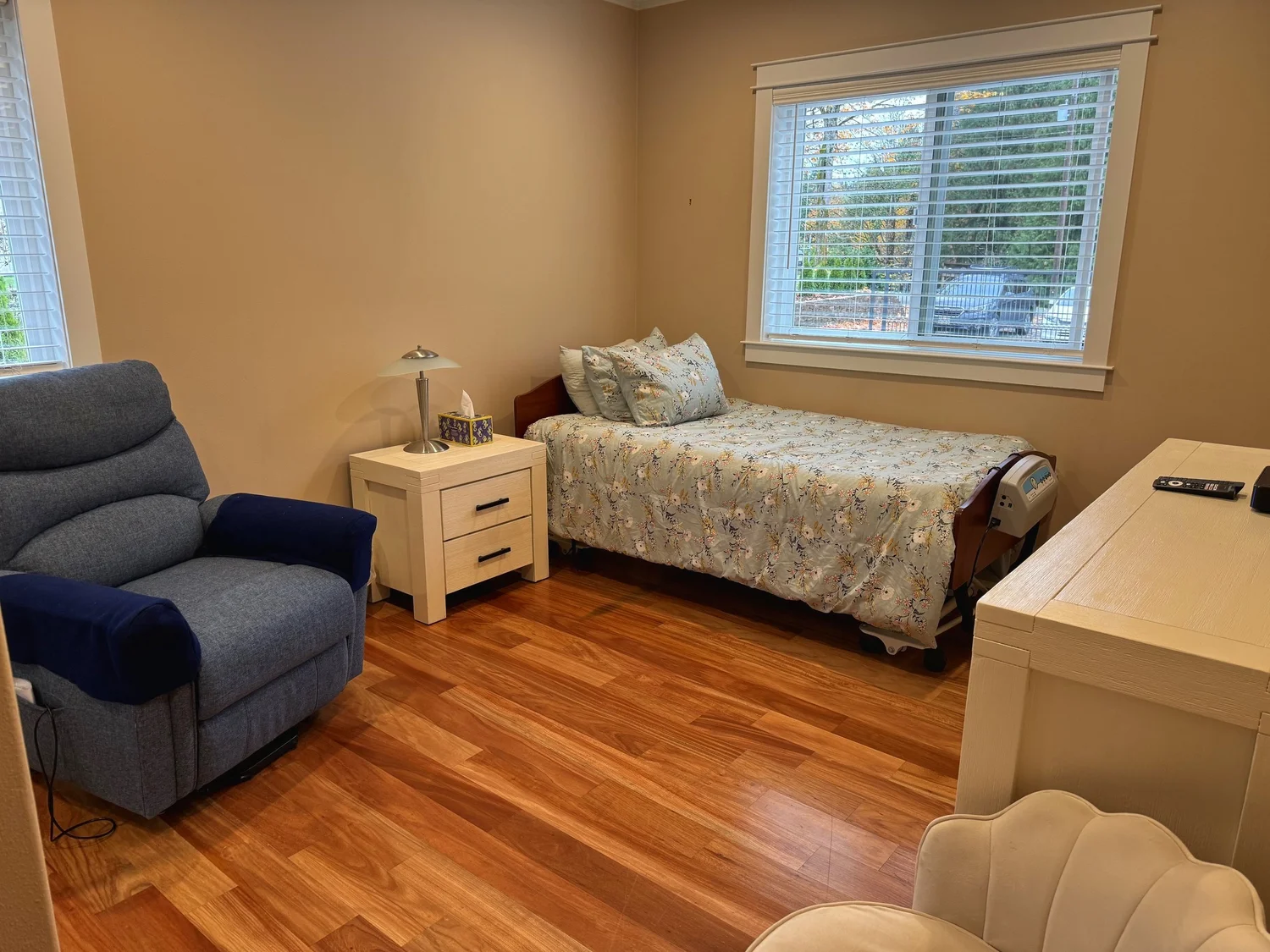 Comfortable resident bedroom