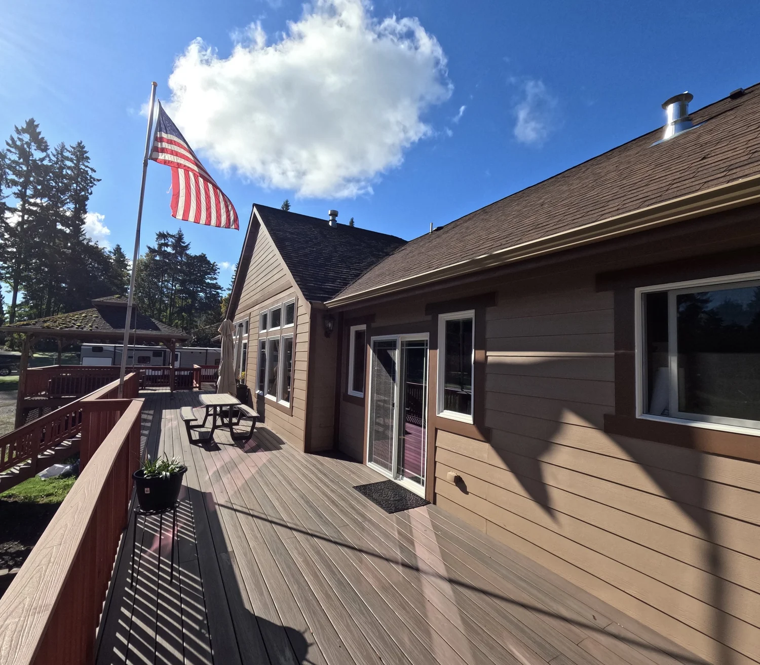 Accessible exterior deck
