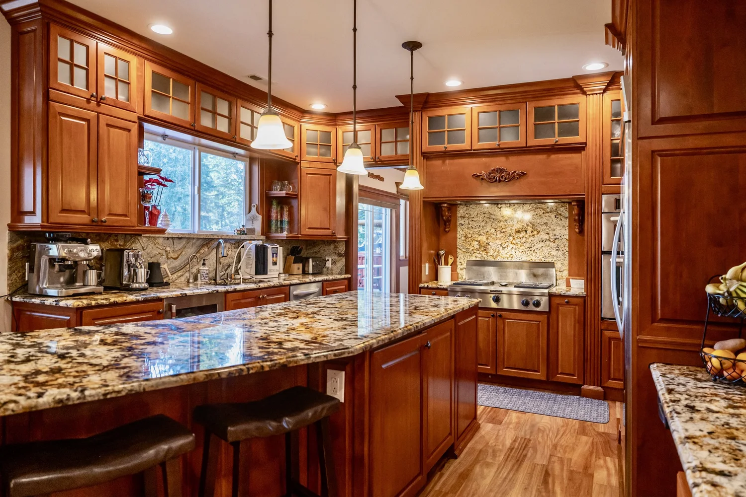Warm residential kitchen