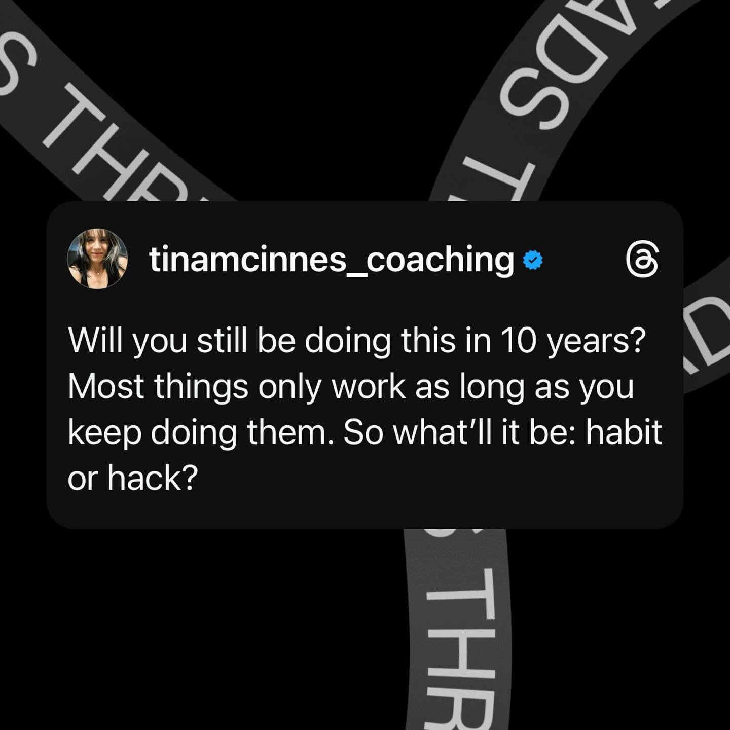 Nutrition, fitness, health - anything you change will only work as long as you can keep doing  it. Stop hacking your health &amp; fitness and start building different habits. &ldquo;Start as you mean to continue&rdquo;. Progress  is slower but the re