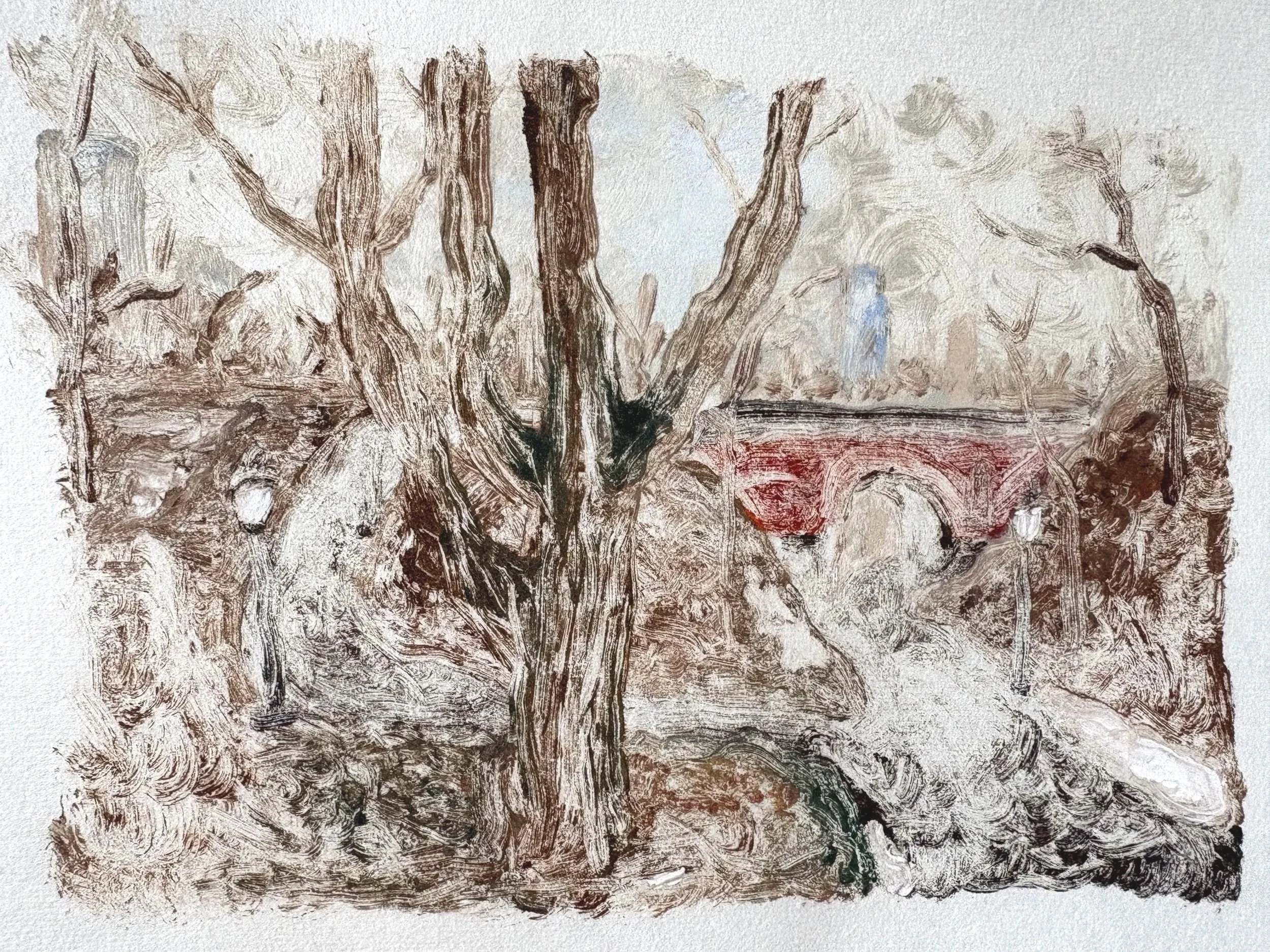 Central Park, 2026
Monotype on Okawara paper
4x6 inches