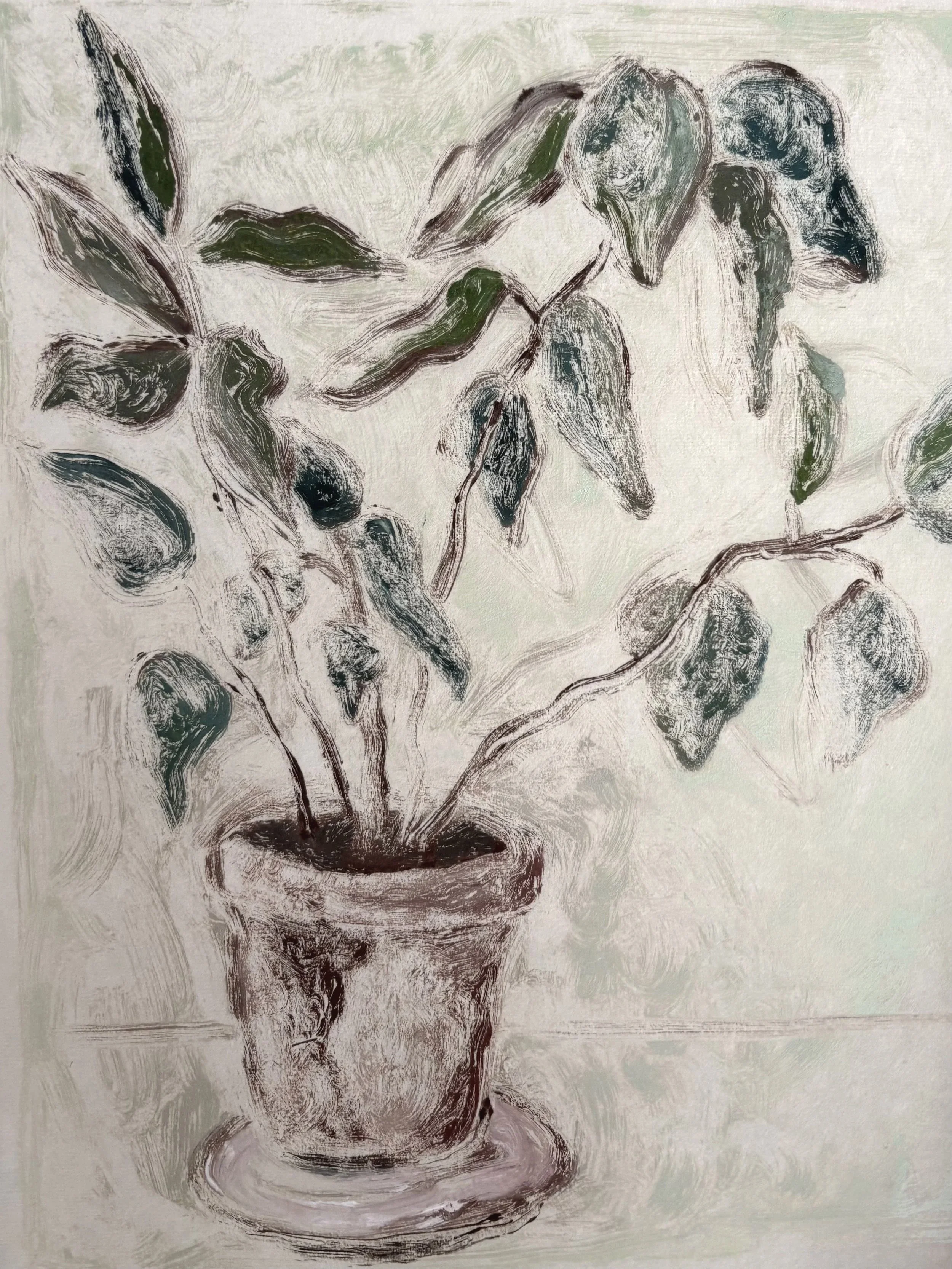 Red Pot, 2026
Monotype on Kitakata paper
8x10 inches