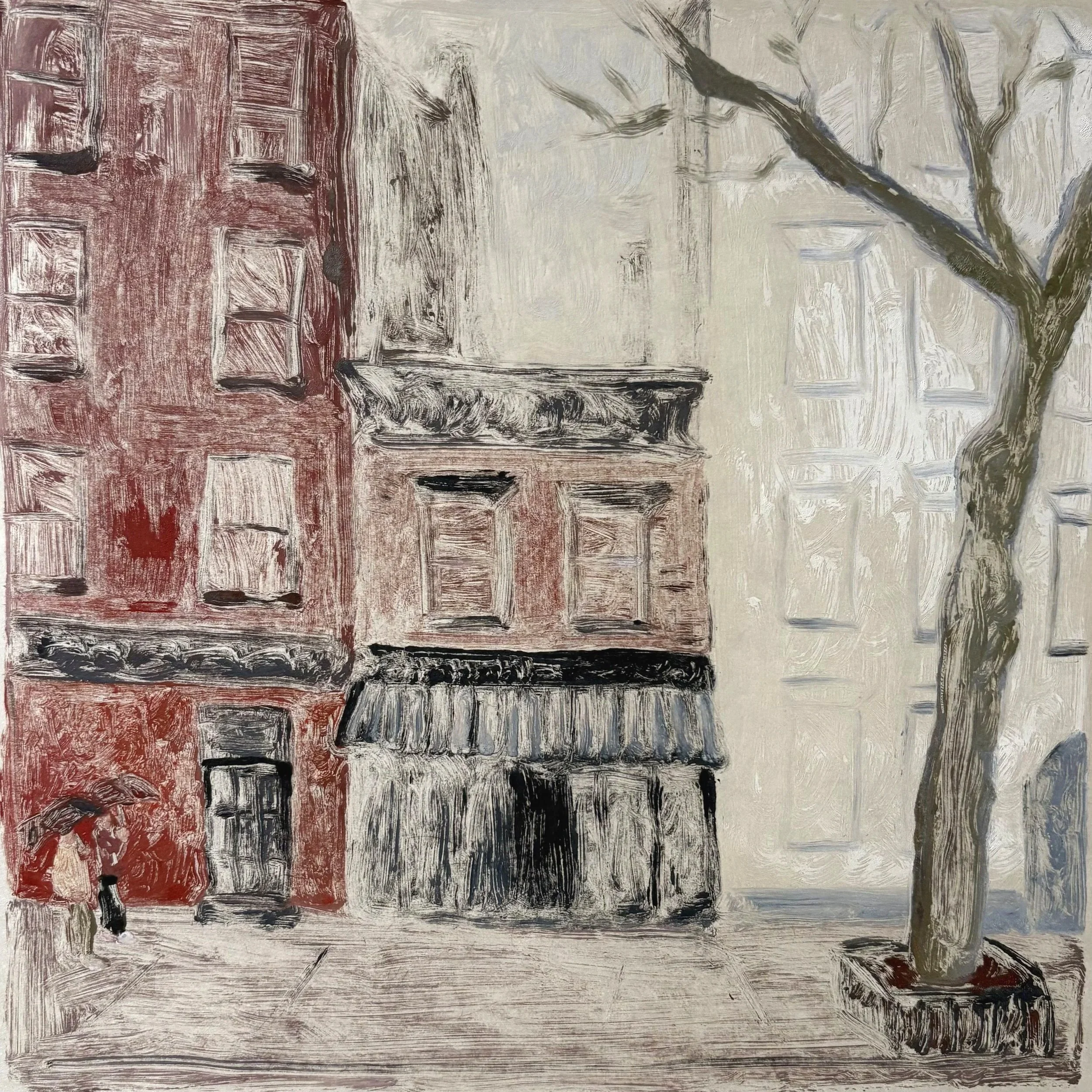 Rainy Day, 2026
Monotype on Kitakata paper
12x12 inches