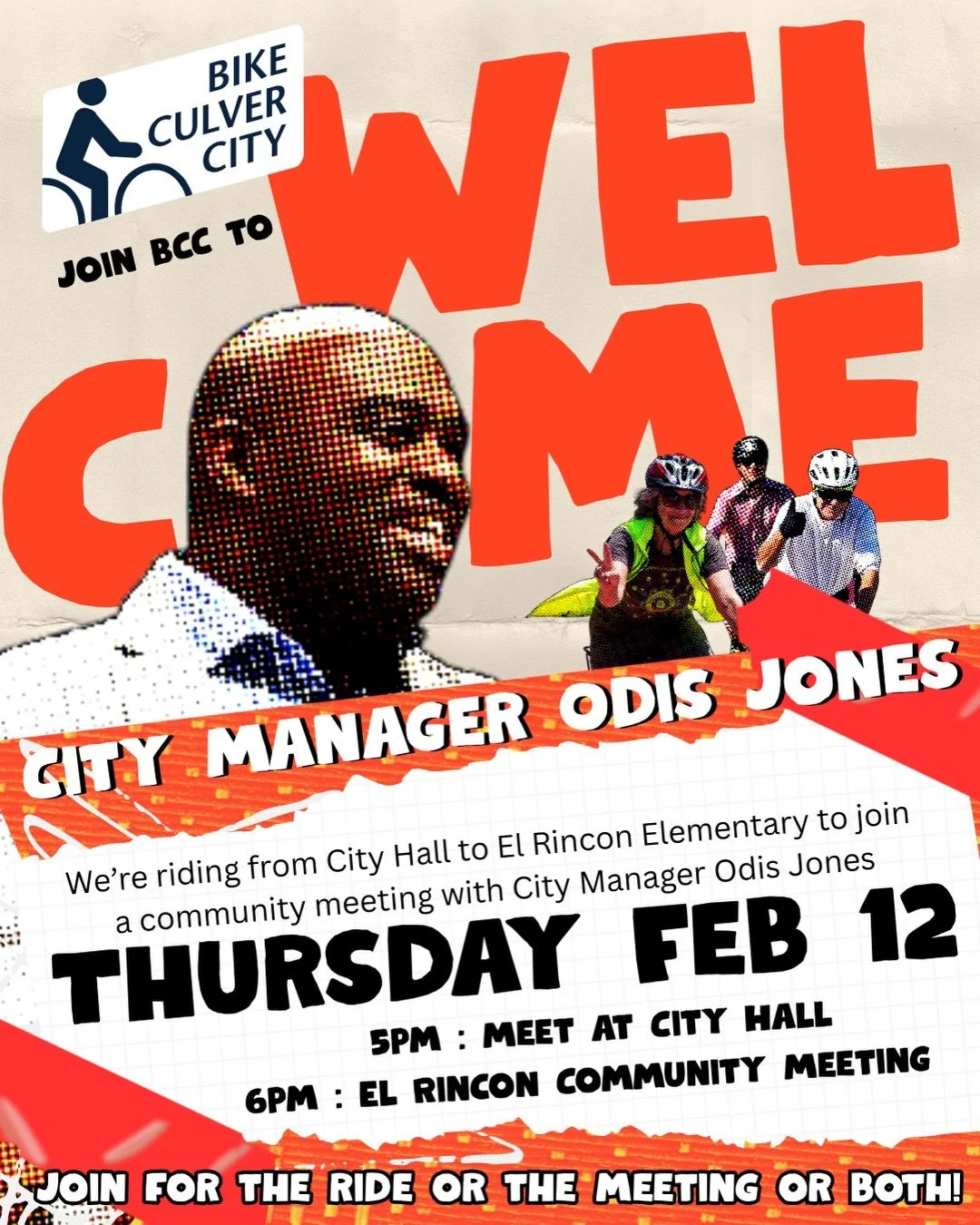 Ride with Bike Culver City &amp; welcome new City Manager Odis Jones