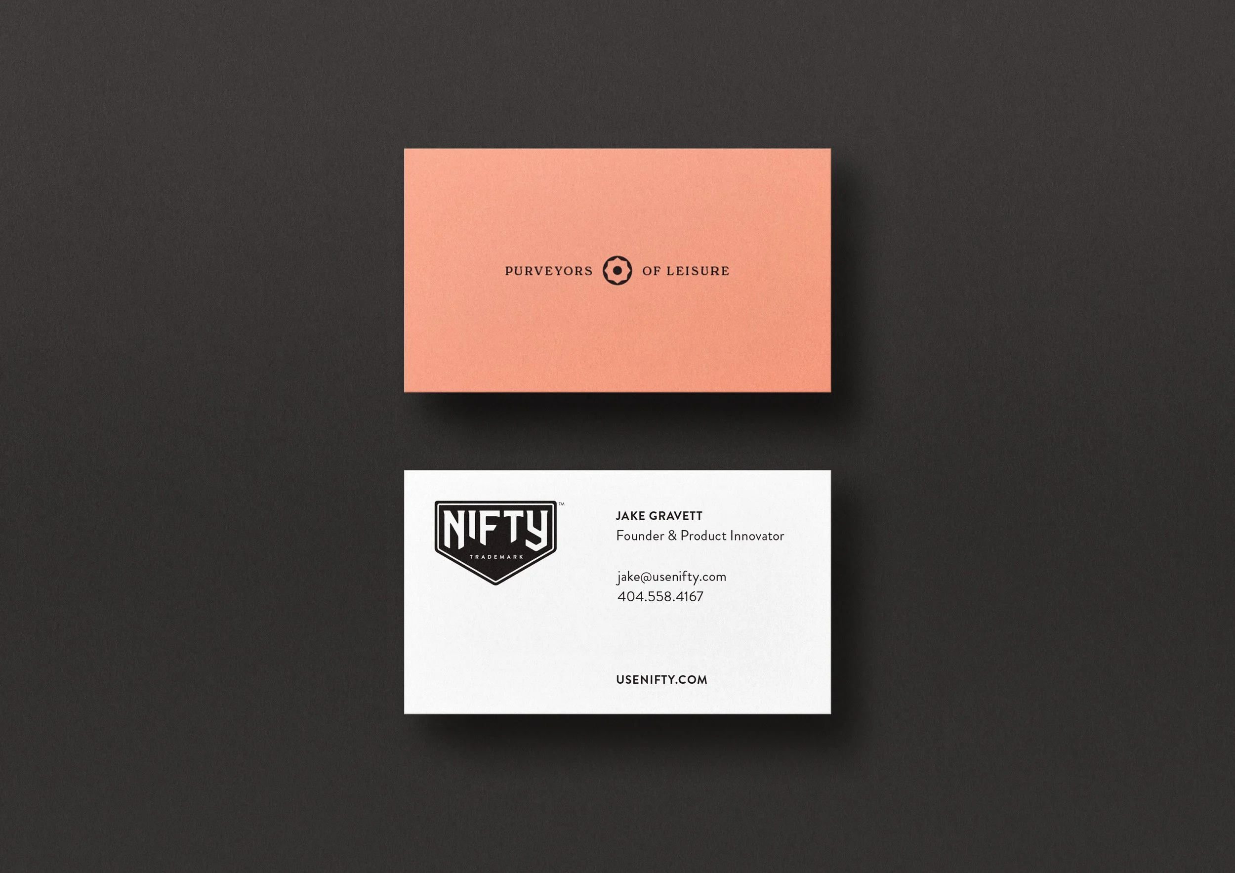Nifty Goods Business Card Layout