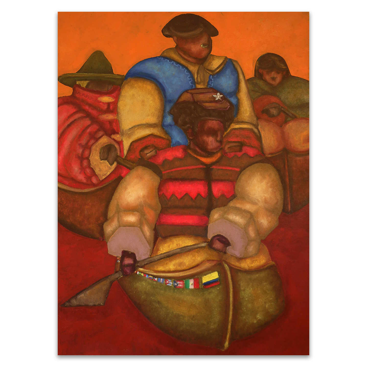 River of Muddy Tears/ 30in x 40in/ Oil  & Pigment Sticks on Canvas/ 2025