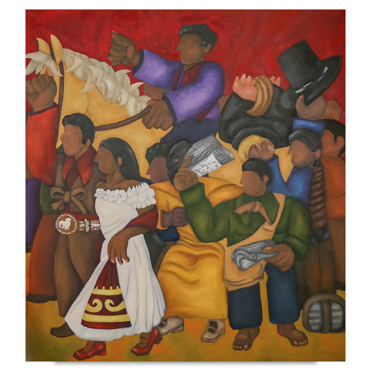 Empire Falls/ 48in x 54in/
Oil & Acrylic, on Canvas/ 2025