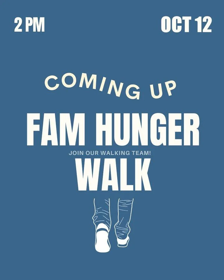 Join our walking team in FAM's 38th Annual Hunger Walk! This event is a crucial part of FAM&rsquo;s mission to combat and prevent hunger in our community, and we need your support to make it a success. Every step you take and every dollar you donate 