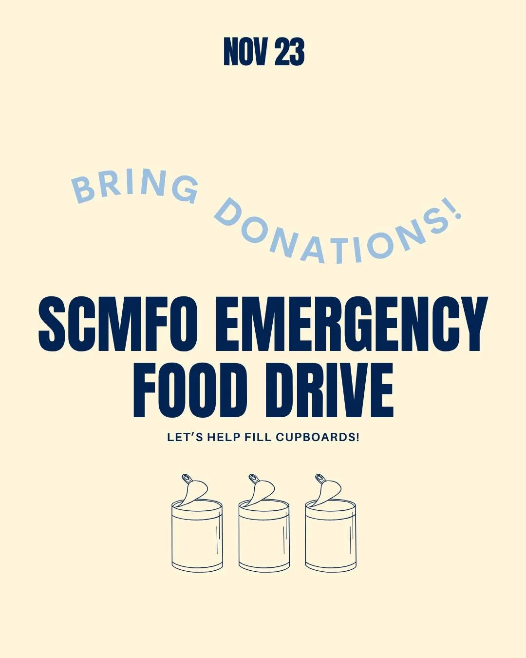 San Clemente Military Family Outreach has seen a dramatic increase in the number of people visiting their food cupboards due to the government shut-down. In an effort to support them as they support those serving our country, we are having an emergen