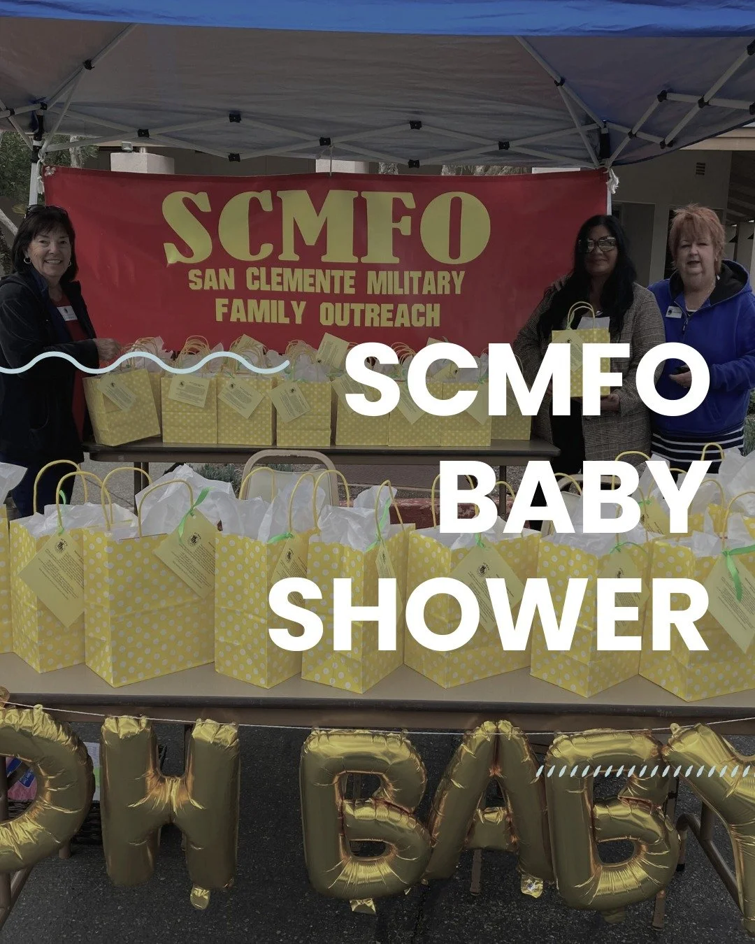 All month long we are collecting items for the upcoming SCMFO Baby Shower happening in January! 🍼

The San Clemente Military Family Outreach is a non-profit that supports the families stationed at the Marine Corps Base in Pendleton, CA. We are proud