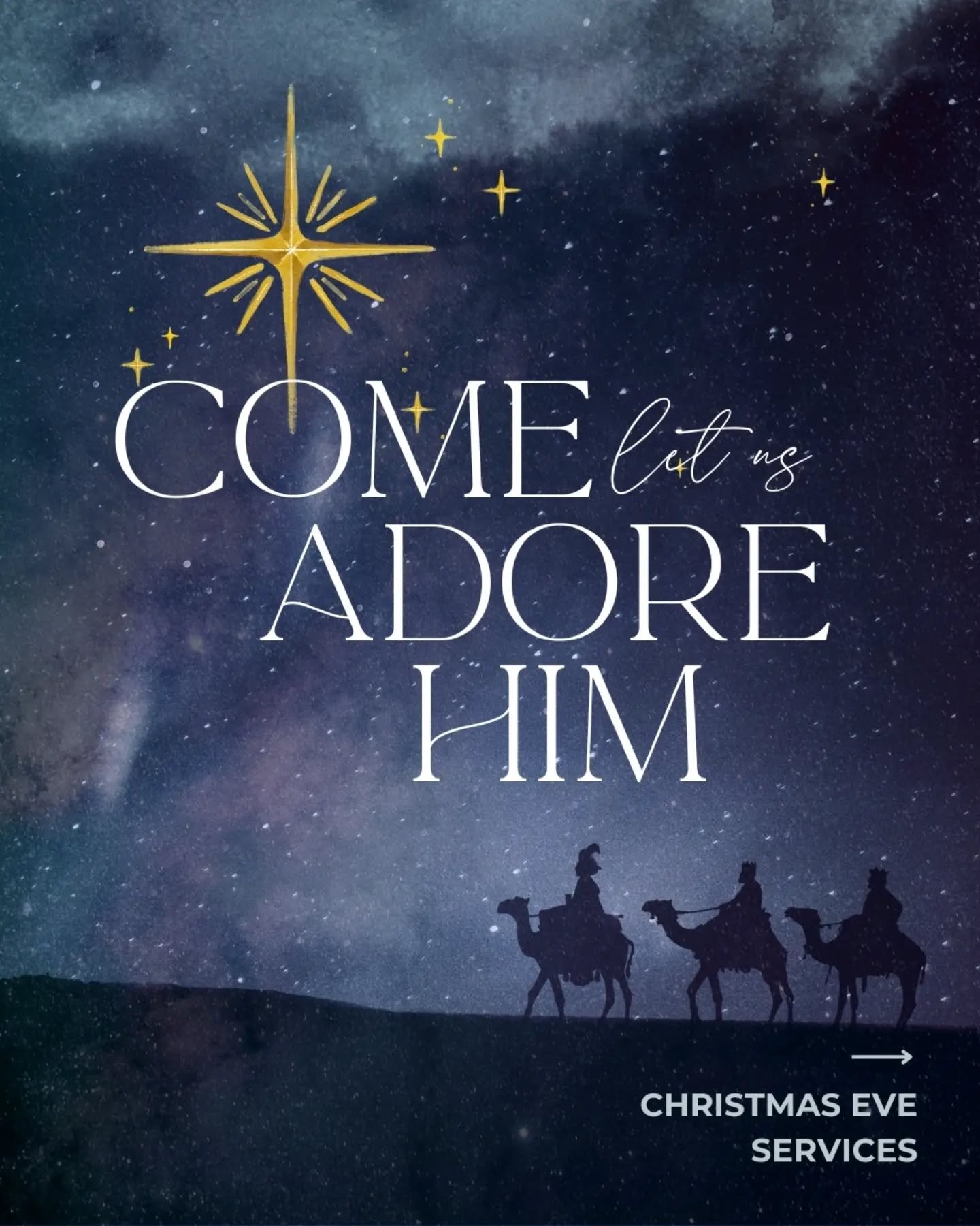 Join us this Christmas Eve as we celebrate the birth of Jesus through word and song! Services at 5 &amp; 8pm.