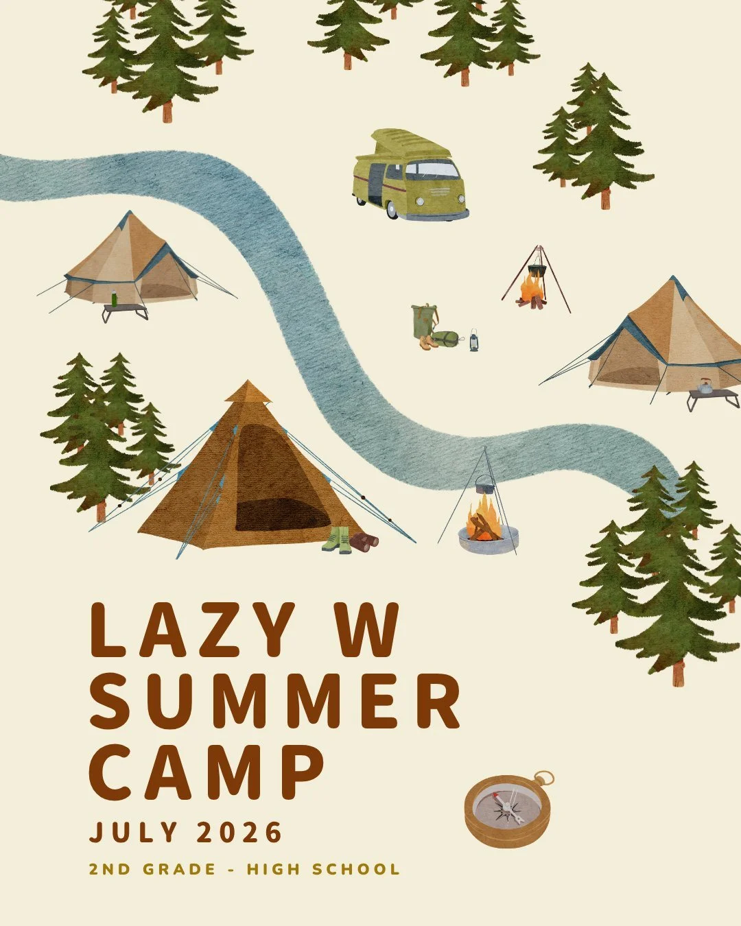 Summer will be here before you know it - and you know what that means? It's time for camp!

Lazy W is the home of happy campers! Each camp program is intentionally designed for campers to experience God while living in community and having fun. Secon