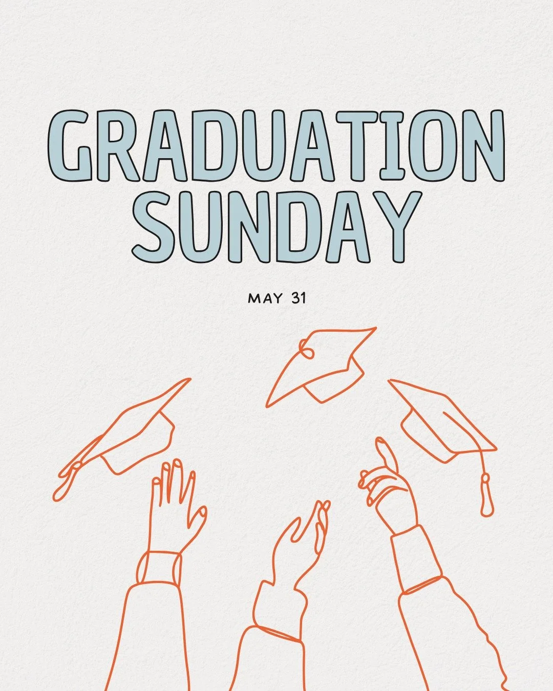 May 21st is Graduation Sunday at St. Andrew's!

We will honor our graduates during service. If you have a graduate from college or high school, graduate school, middle school, or even elementary school in your household or family, let us know! We are