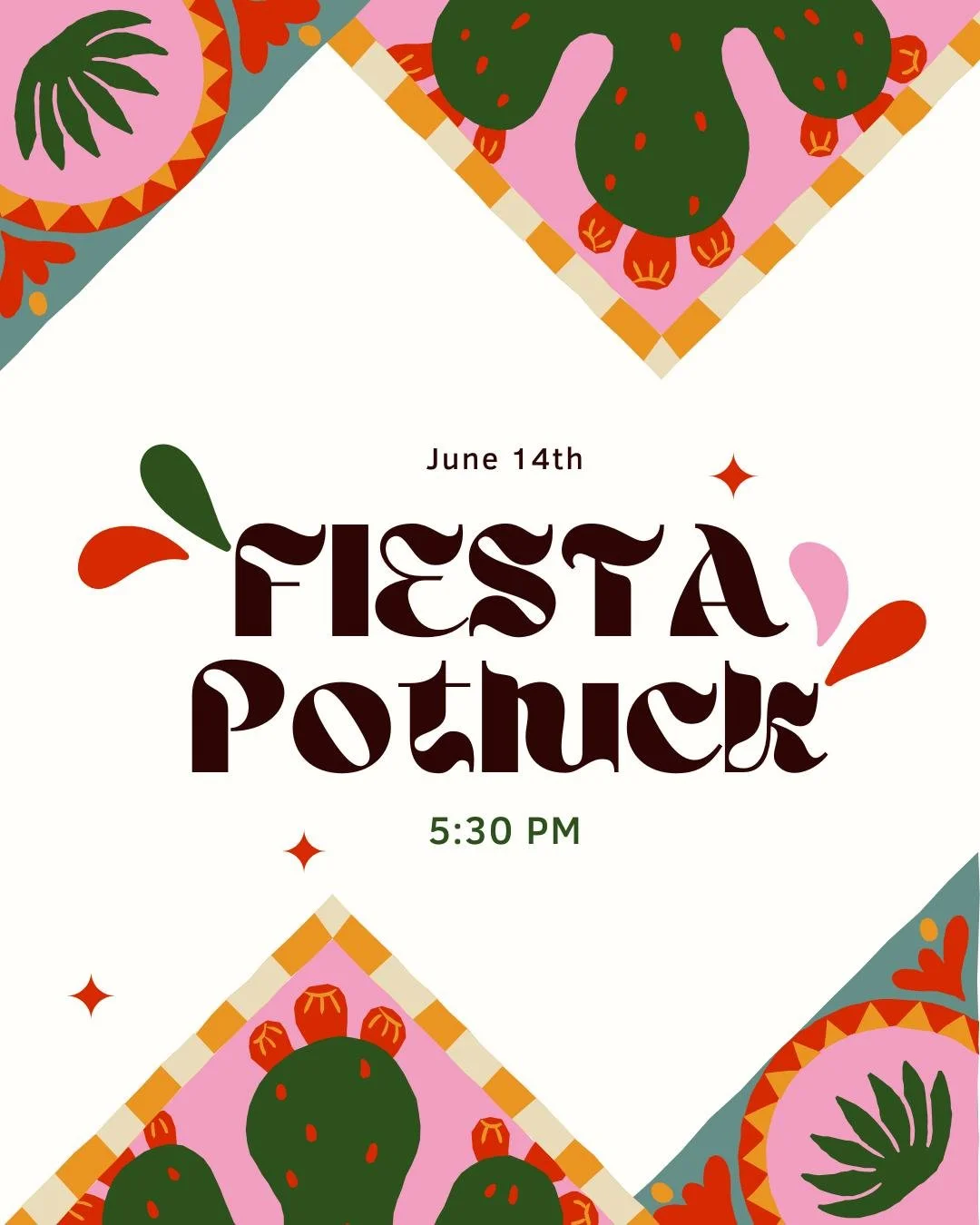 Save the date for our fiesta-themed potluck!

If you've been hoping to get to know some people at St. Andrew's, our potluck are a great place to connect! 

Bring a dish to share and meet us on the lawn at the church at 5:30pm on June 14th.

#sabts #s