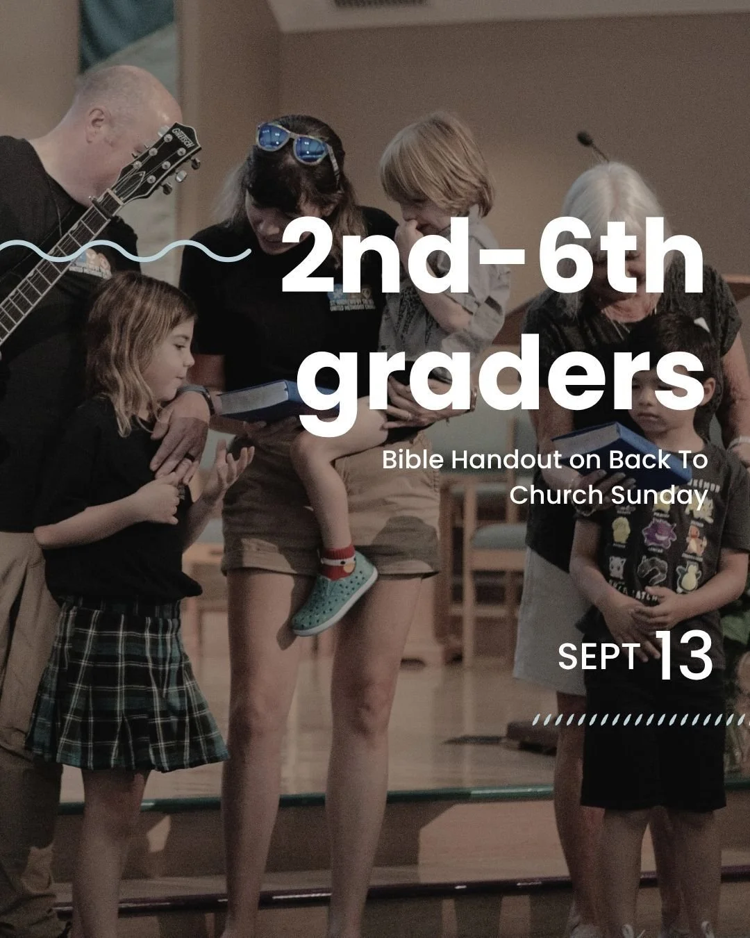 Every fall on Back To Church Sunday, we hand our rising 2nd and 6th graders a Bible made just for them, one that fits right where they are in age and reading level. 📖

It's more than a gift. It's a way of saying: we see you, we're proud of you, and 