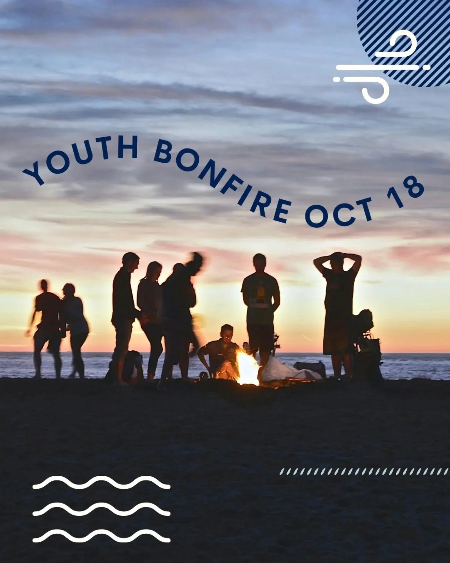 Let's go to the beach for a bonfire! 🪵🔥

Sunday, October 18th&nbsp;we will be having a bonfire from 4pm to 6pm at a beach in San Clemente (6th-12th graders welcome!). 

We will be having pizza, s'mores, and games and joining with the&nbsp;Aldersgat
