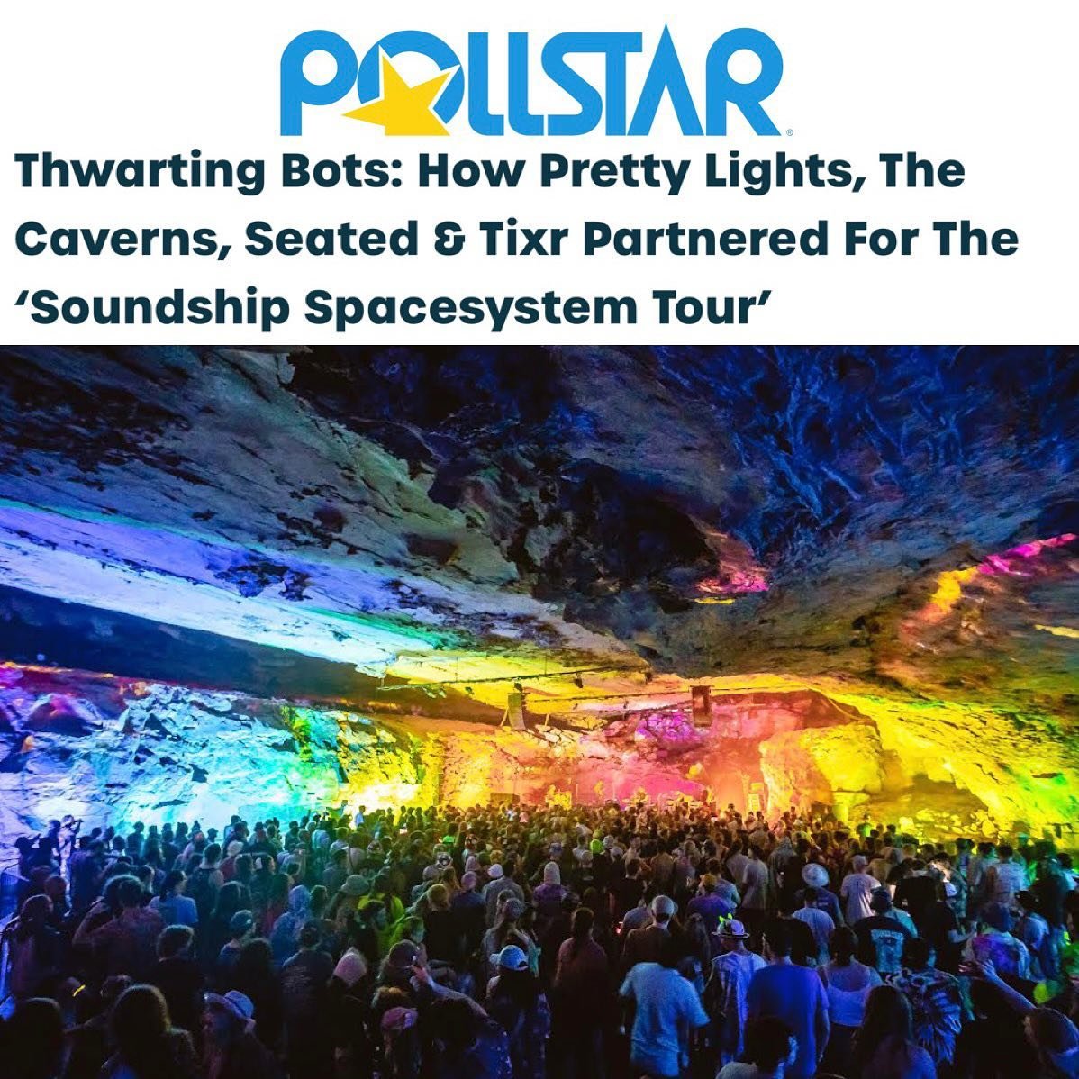 &ldquo;The Pretty Lights on sale was a success, thanks to The Caverns team&rsquo;s willingness to think outside the box and activate our fan-friendly toolset to make it happen,&rdquo; said Sara Mertz, vice president of venue partnerships for Tixr. &l